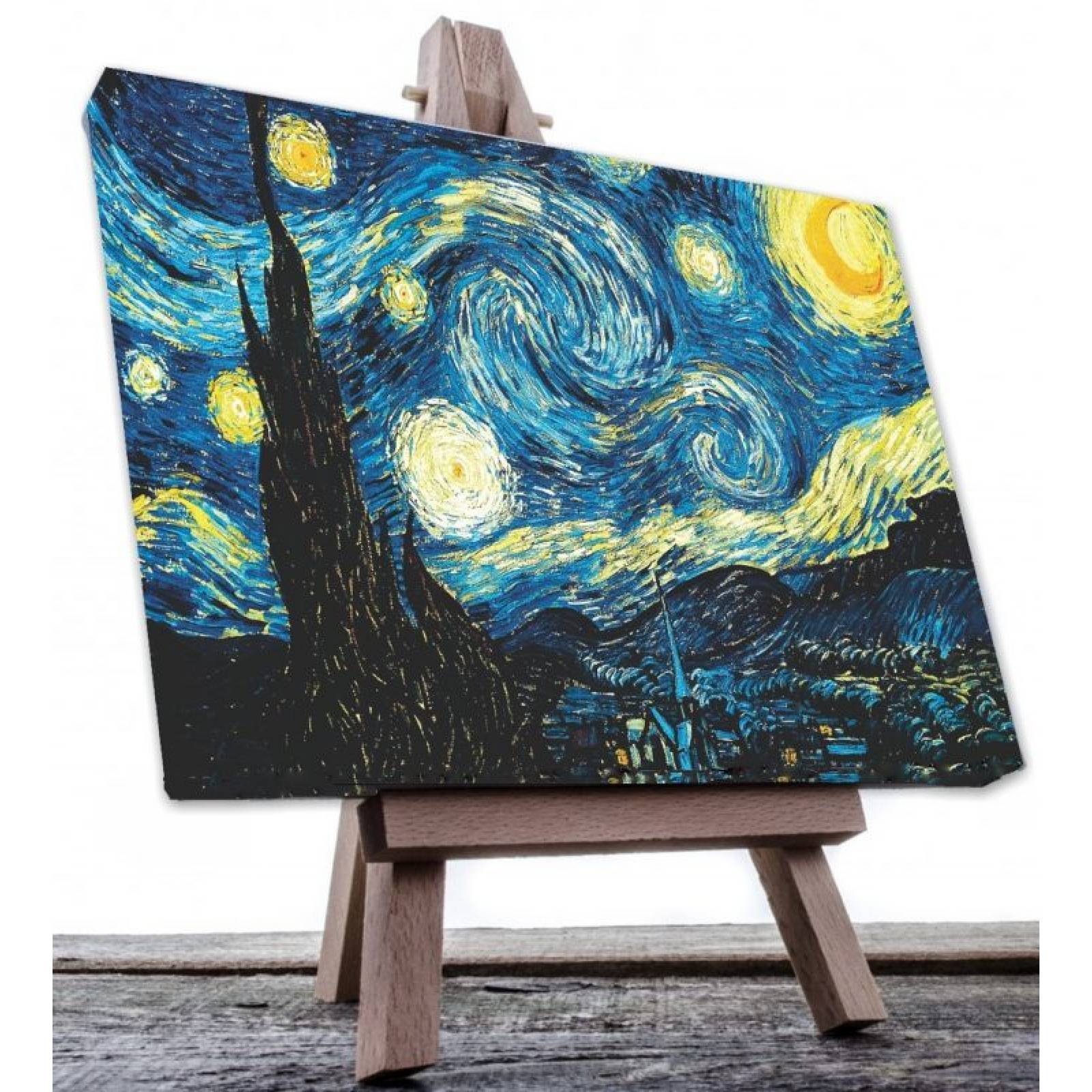 Cuadro Decorativo Canvas La Noche Estrellada de Vincent Van Gogh 120 X 60 cm.