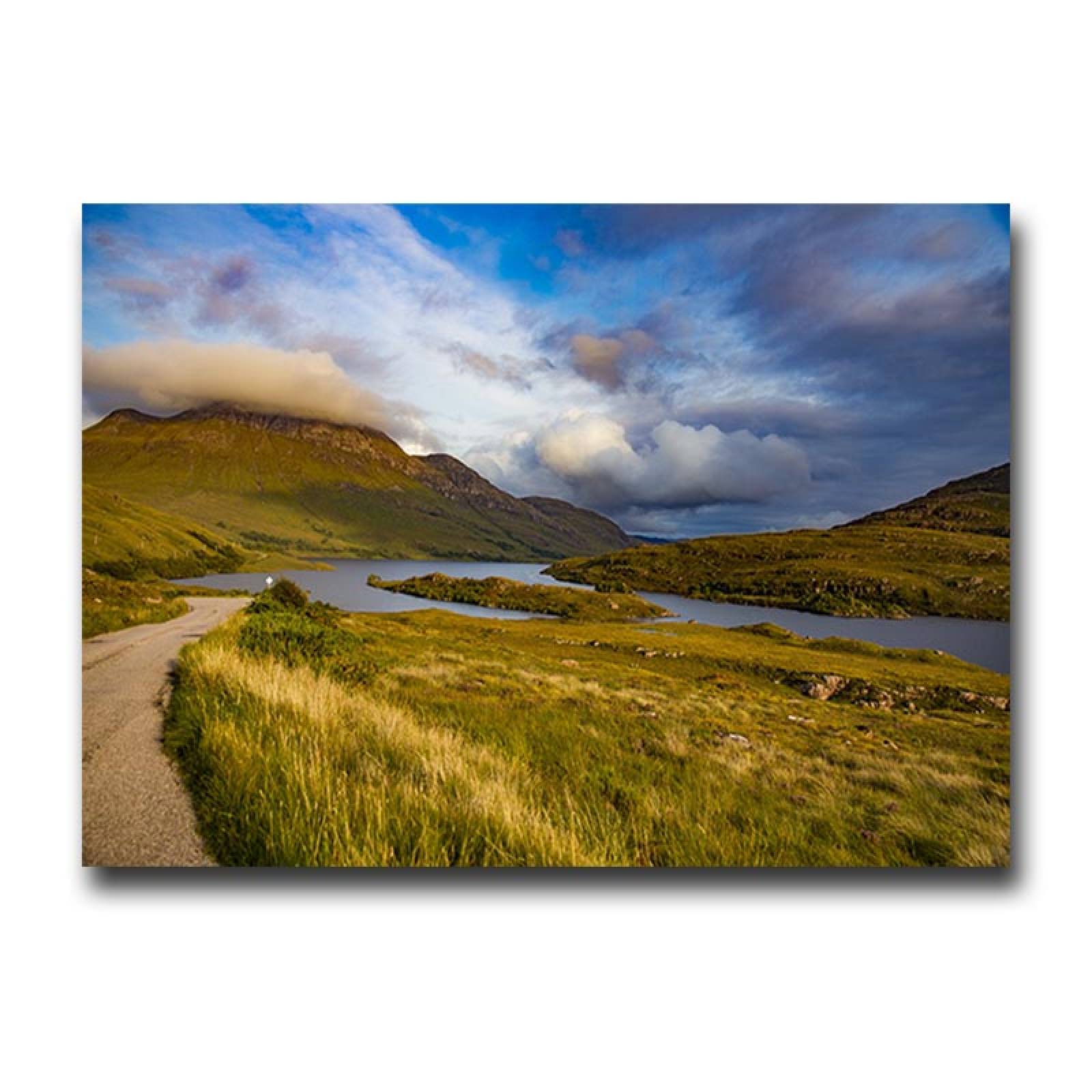 Cuadro Decorativo Canvas Río en la Pradera 120 X 60 cm.