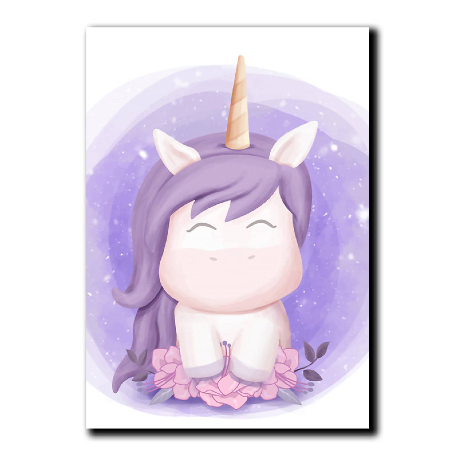 Cuadros Decorativos Set de 3 Piezas Para niñas Unicornio, Jirafa y globos 40 X 60 cm