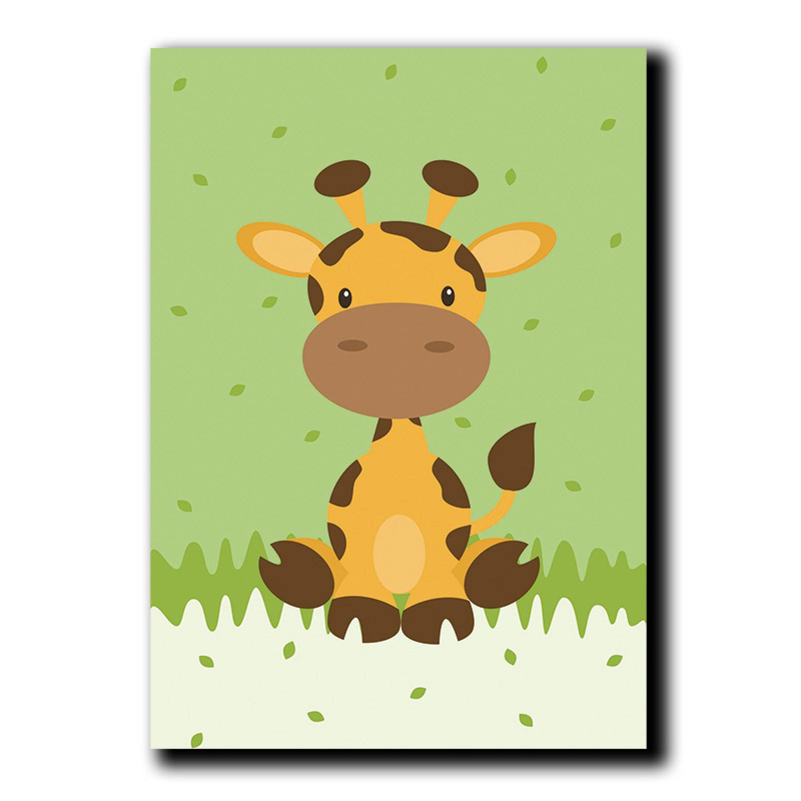 Cuadros Decorativos Set de 3 Piezas Para niños  Leon, tortuga y Jirafa 20 X 30 cm