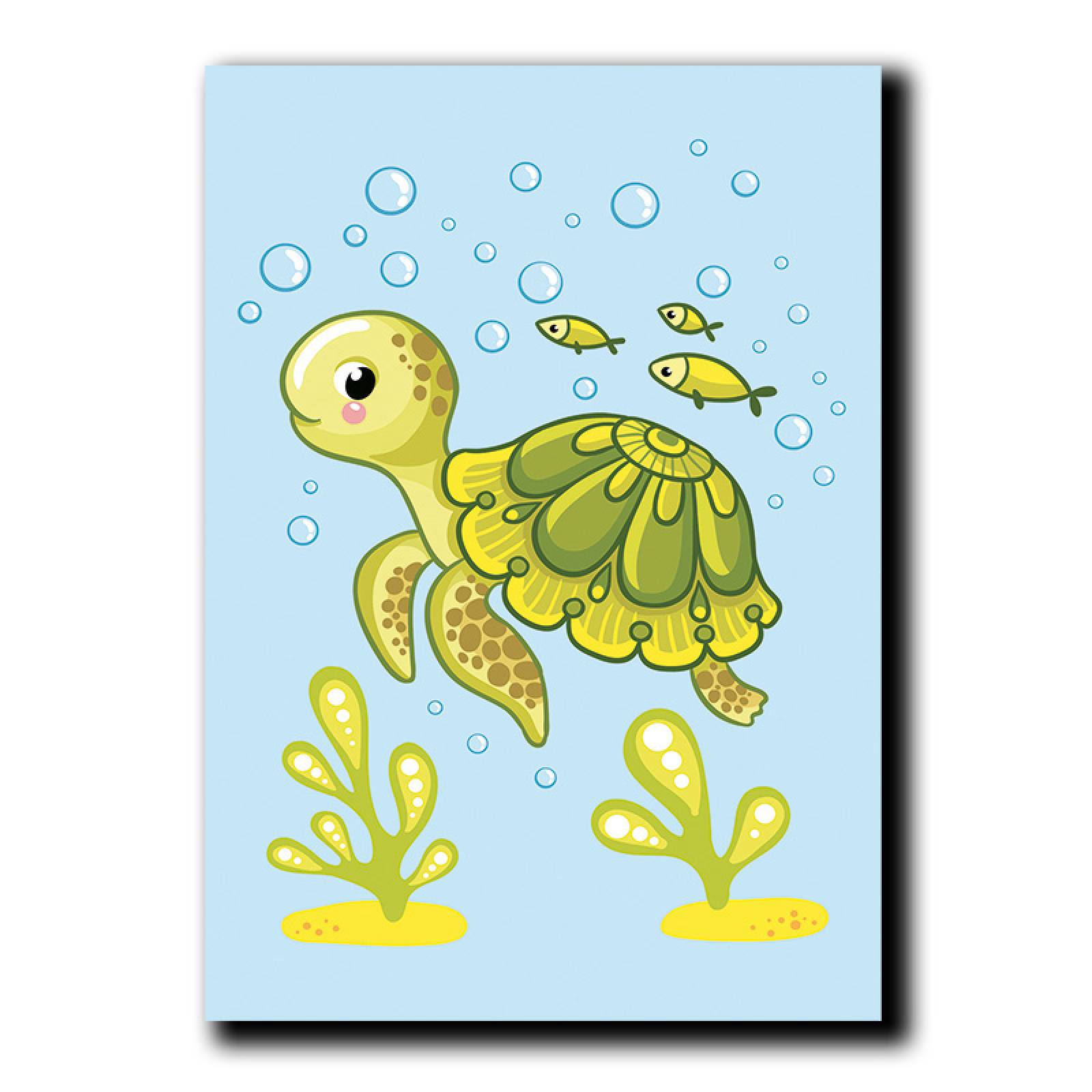 Cuadros Decorativos Set de 3 Piezas Para niños  Leon, tortuga y Jirafa 20 X 30 cm