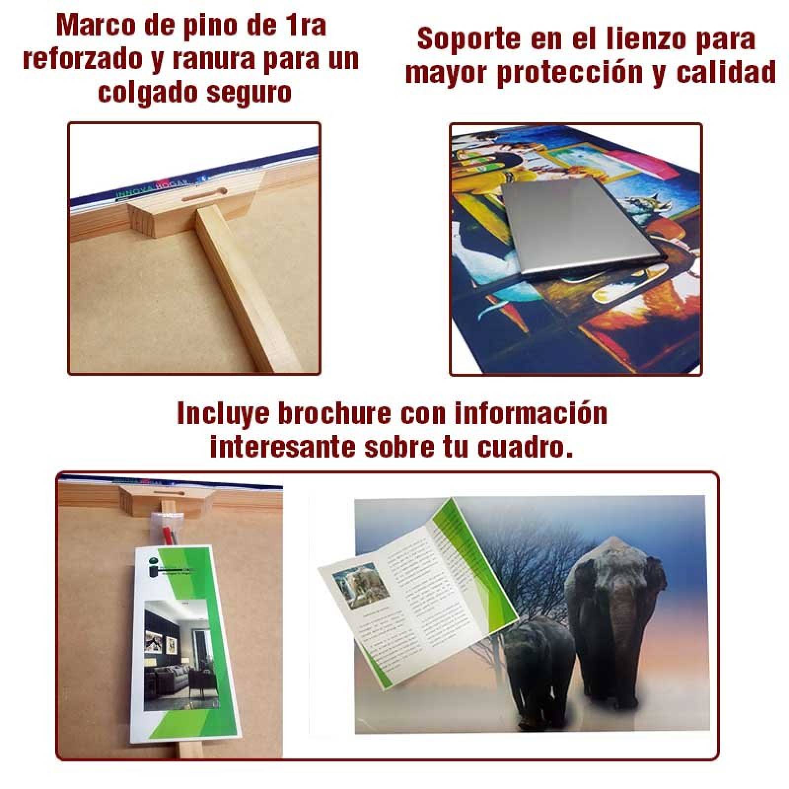 Cuadro Decorativo Hojas Doradas Minimalistas #107 de 60 X 90 cm