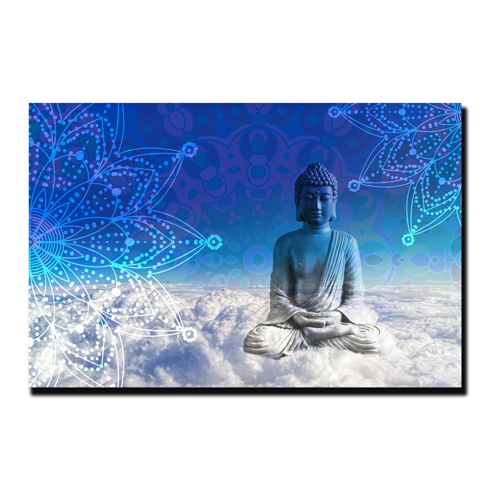 Cuadro Decorativo Holístico de chakras meditación o budismo 120 X 80 cm #9.