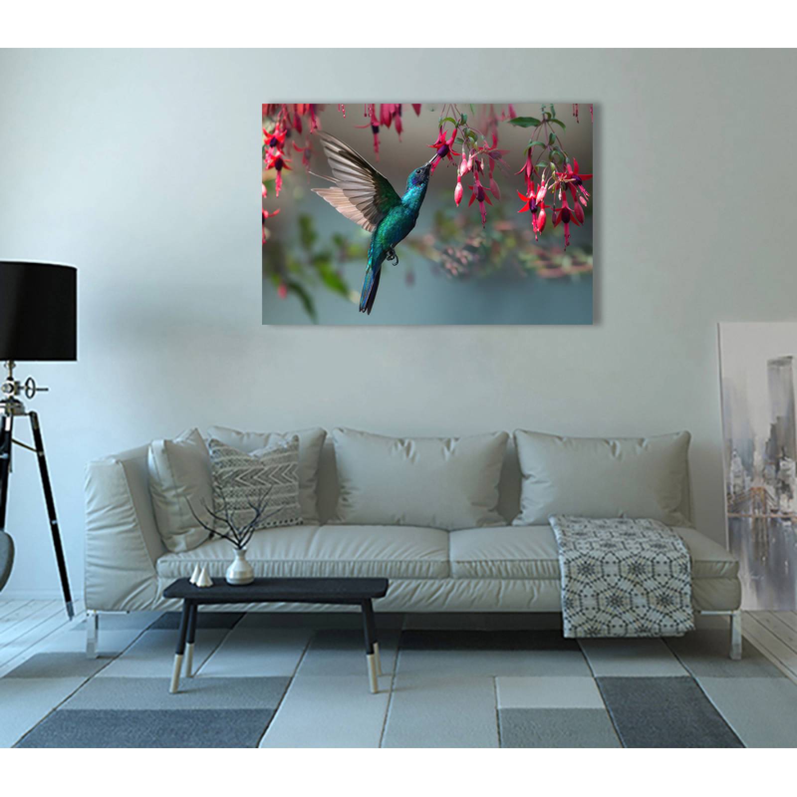 Cuadro Decorativo Canvas Ave Colibrí  60 X 40 cm #3