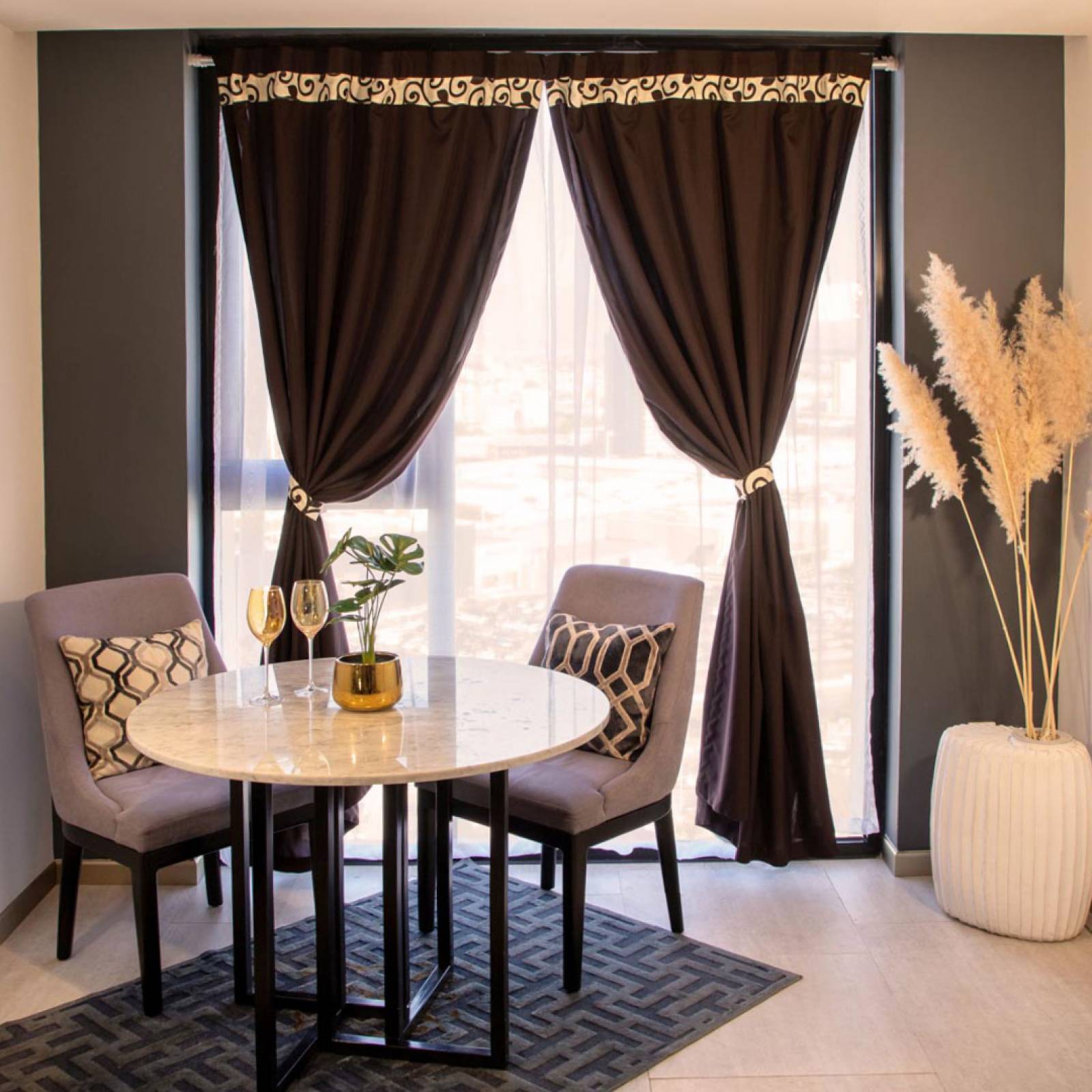 Bela Juego de Cortinas 4 Piezas Fiore 2m Alto x 280 Ancho (Chocolate)