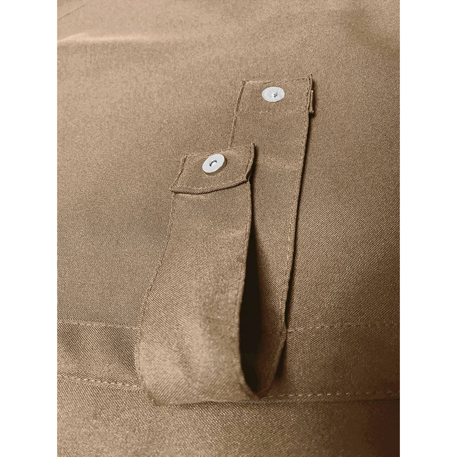 BÉLA Juego Cortinas Aura 1.80m Alto x 2.70m Ancho Color Arena