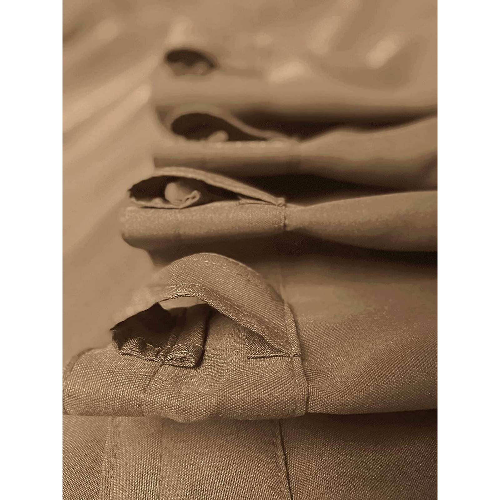 BÉLA Juego Cortinas Aura 1.80m Alto x 2.70m Ancho Color Arena