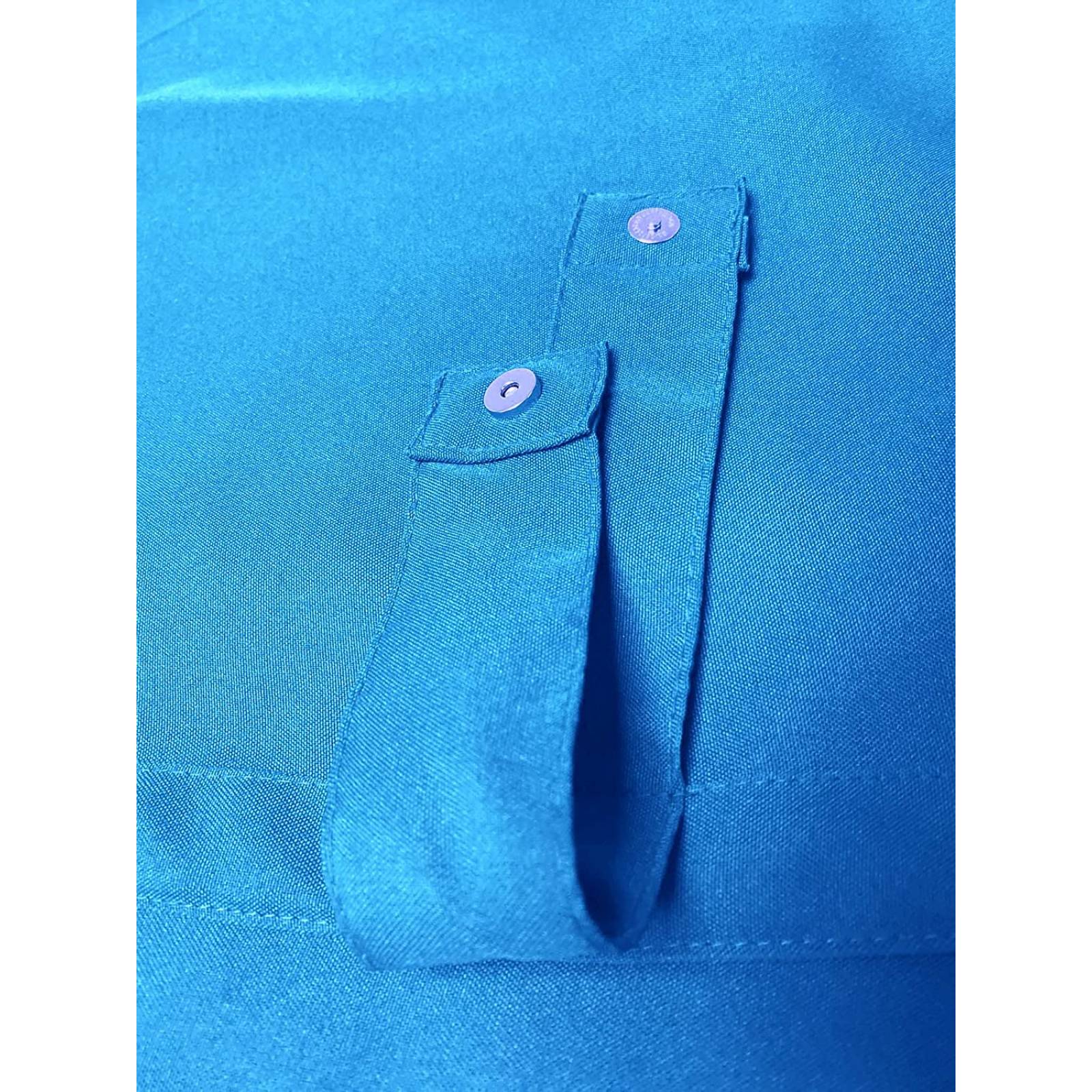 BÉLA Juego Cortinas Aura 1.80m Alto x 2.70m Ancho Color Azul Turquesa