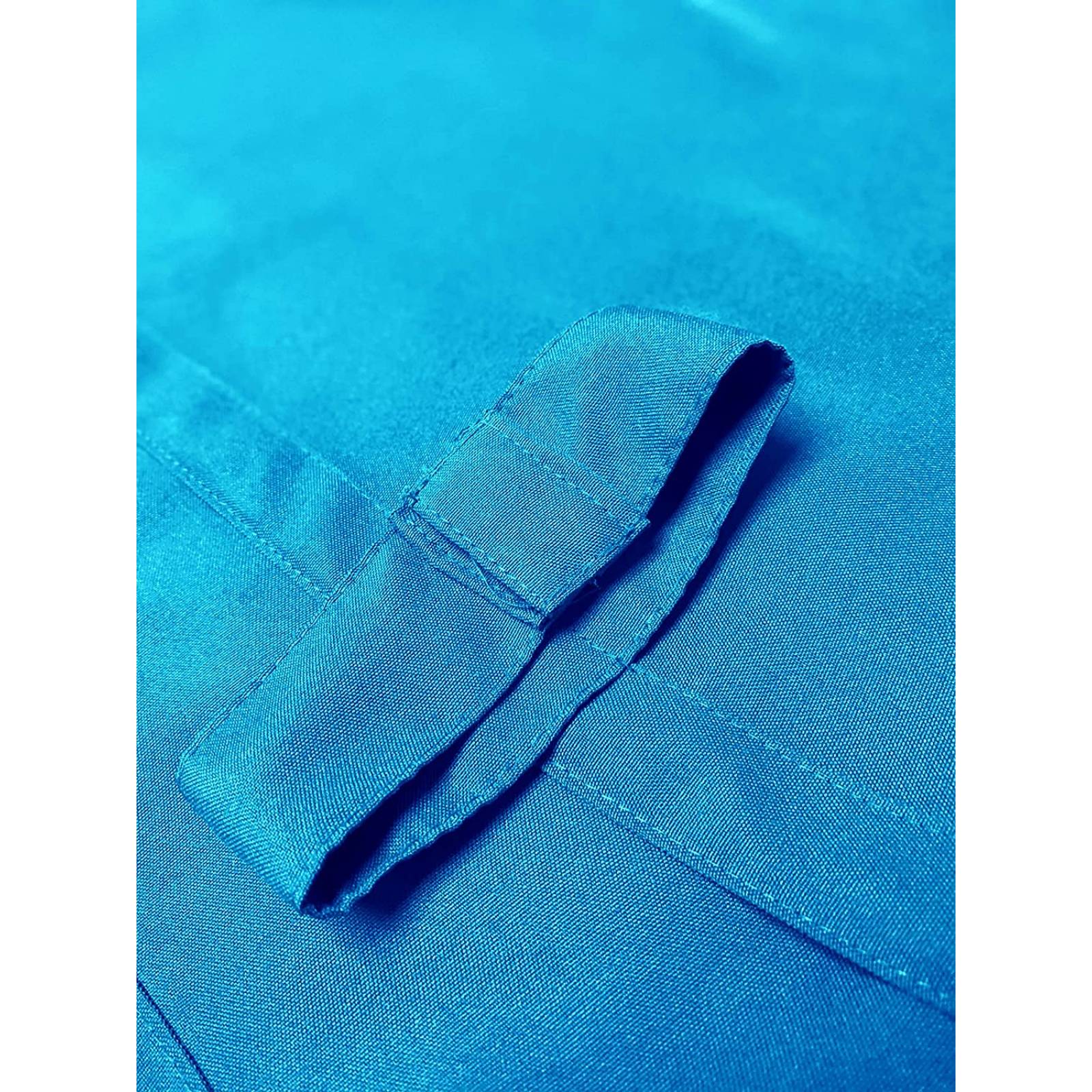 BÉLA Juego Cortinas Aura 1.80m Alto x 2.70m Ancho Color Azul Turquesa