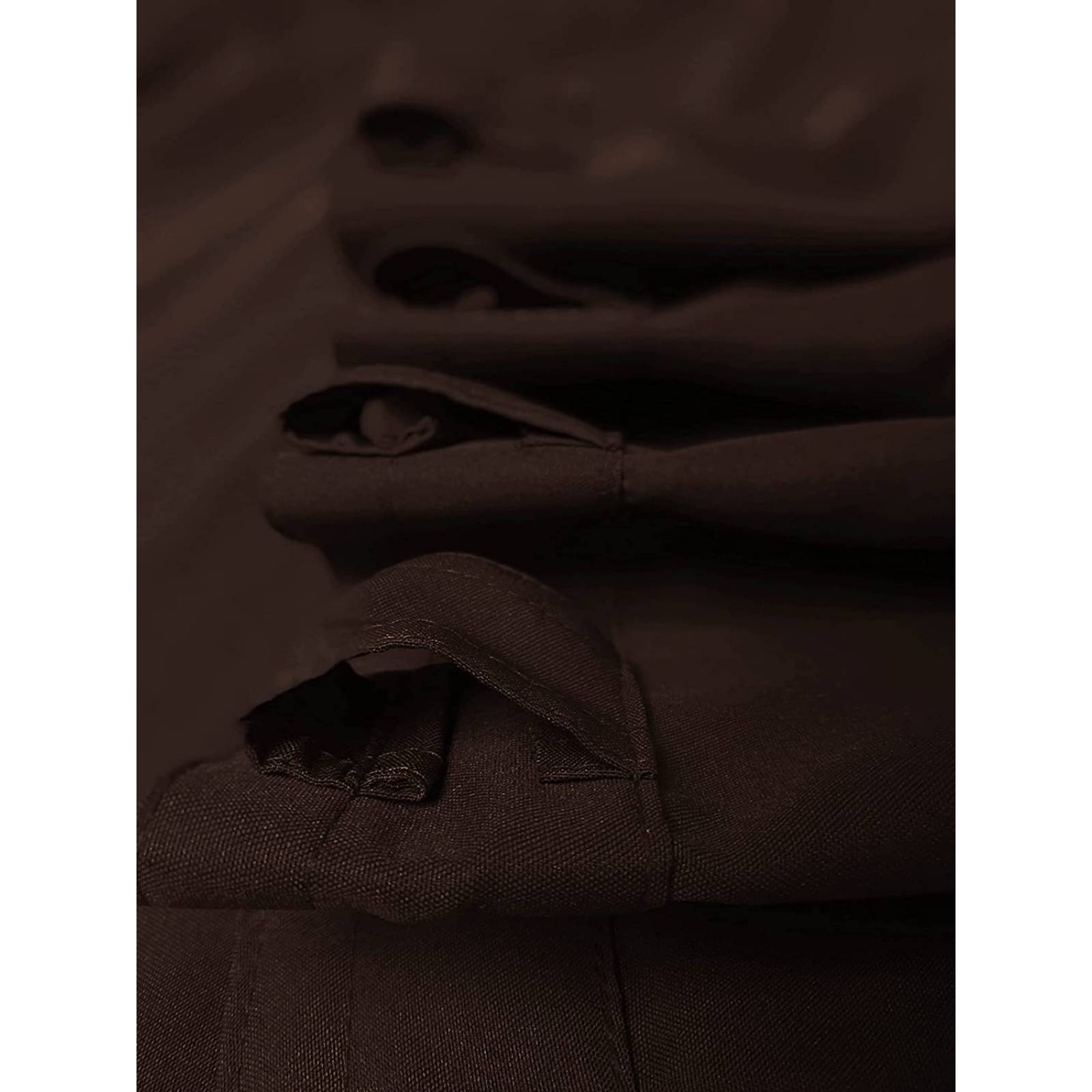 BÉLA Juego Cortinas Aura 1.80m Alto x 2.70m Ancho Color Chocolate