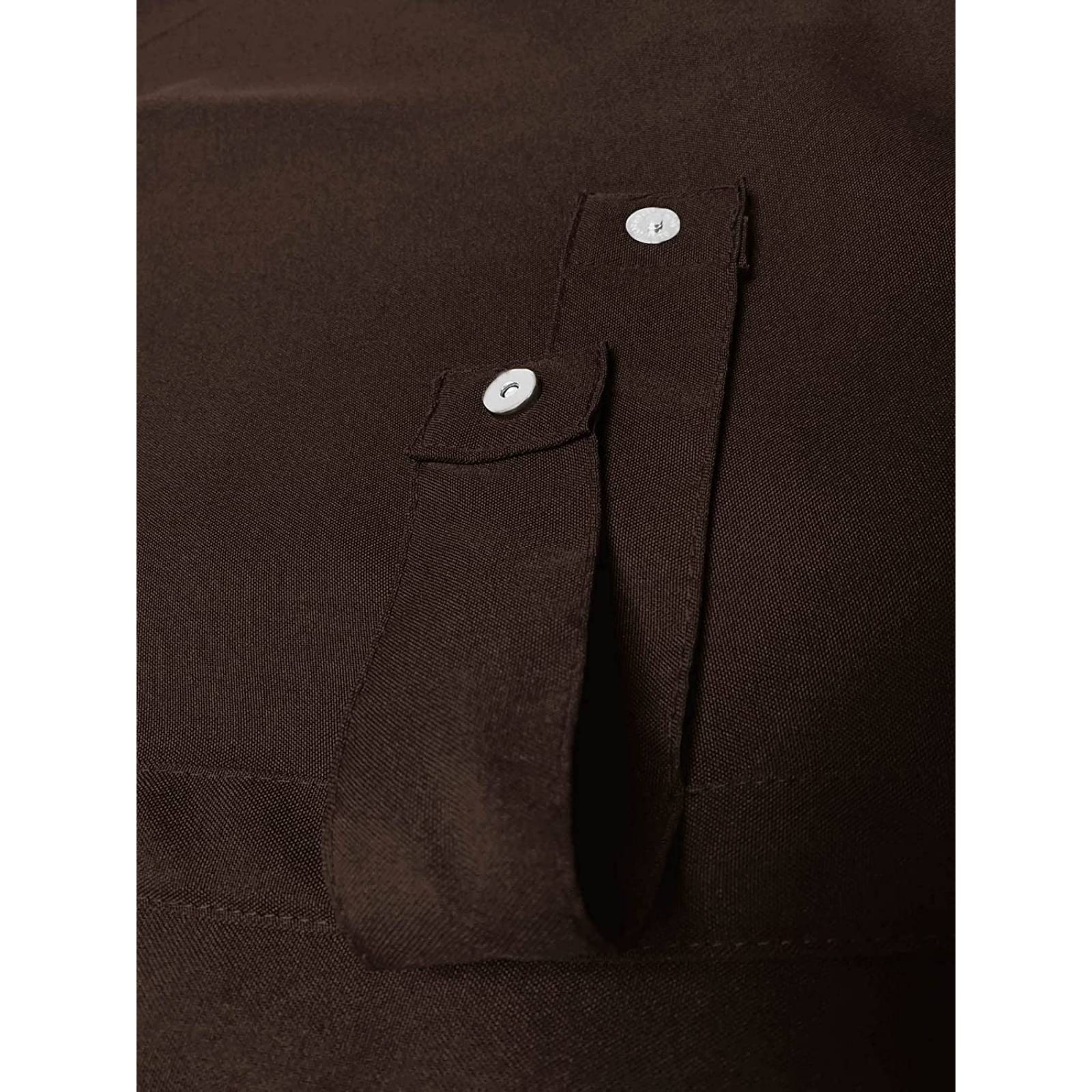 BÉLA Juego Cortinas Aura 1.80m Alto x 2.70m Ancho Color Chocolate