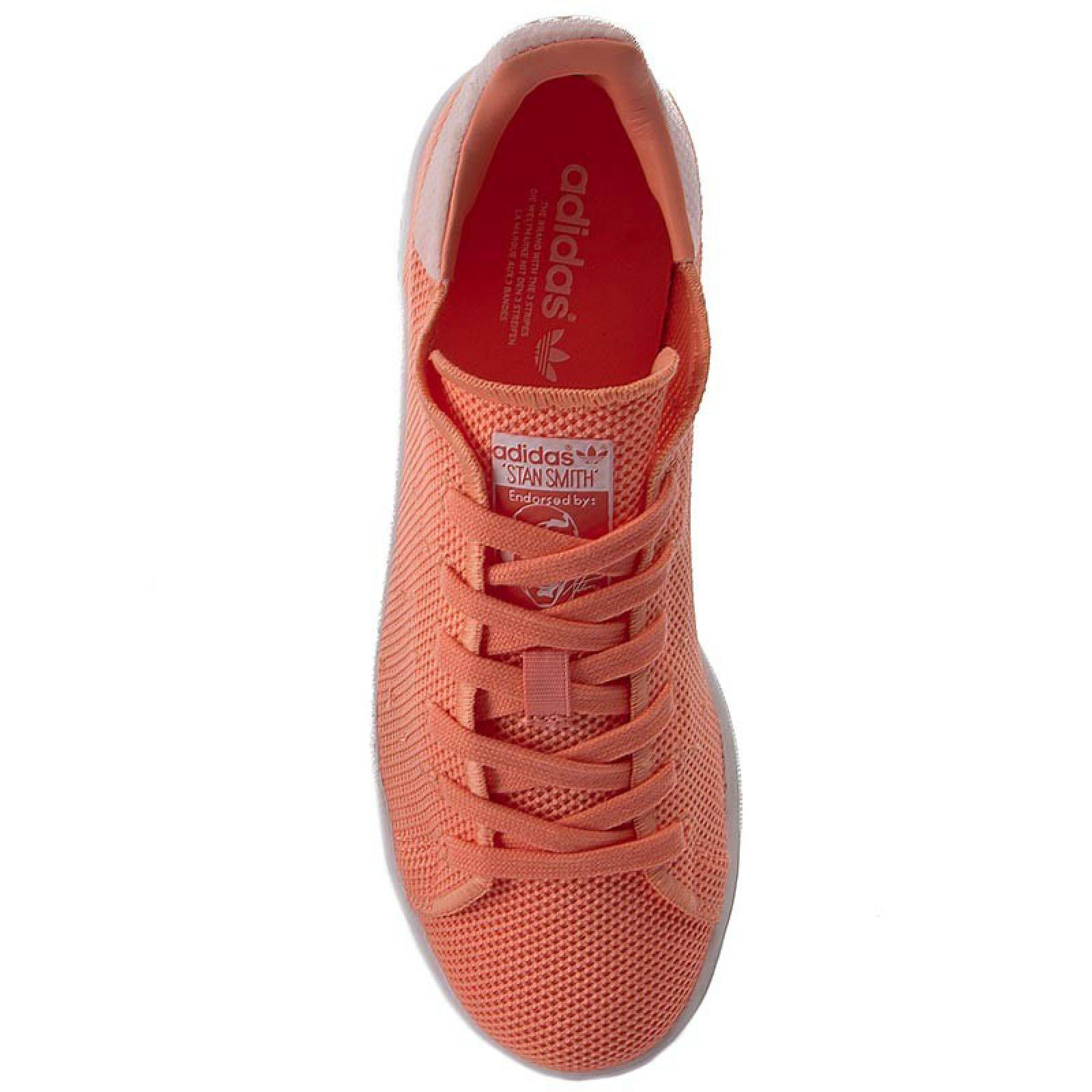 Tenis Adidas Stan Smith Naranja Mujer 
