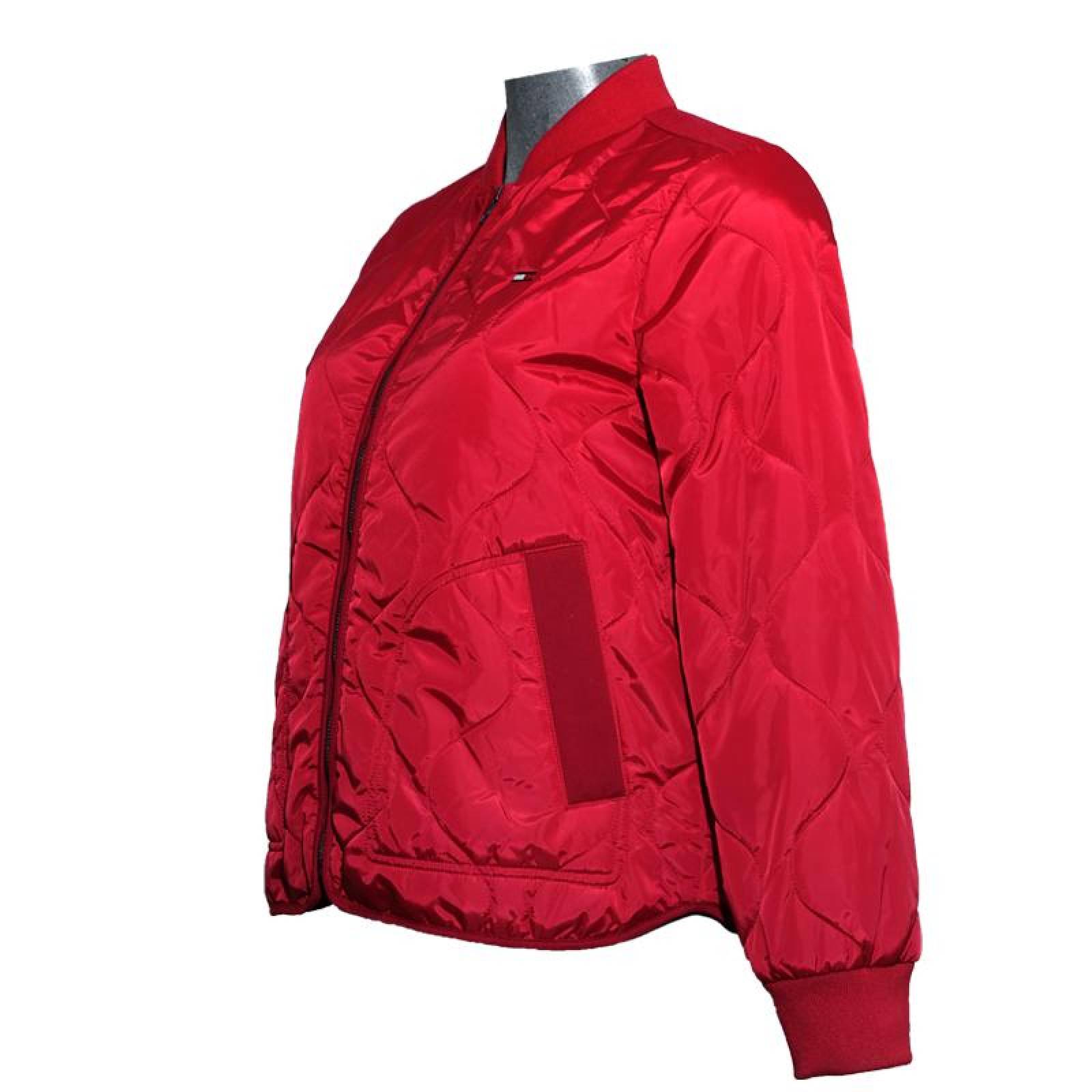 CHAMARRA TOMMY HILFIGER ROJA CON FORRO INTERNO 
