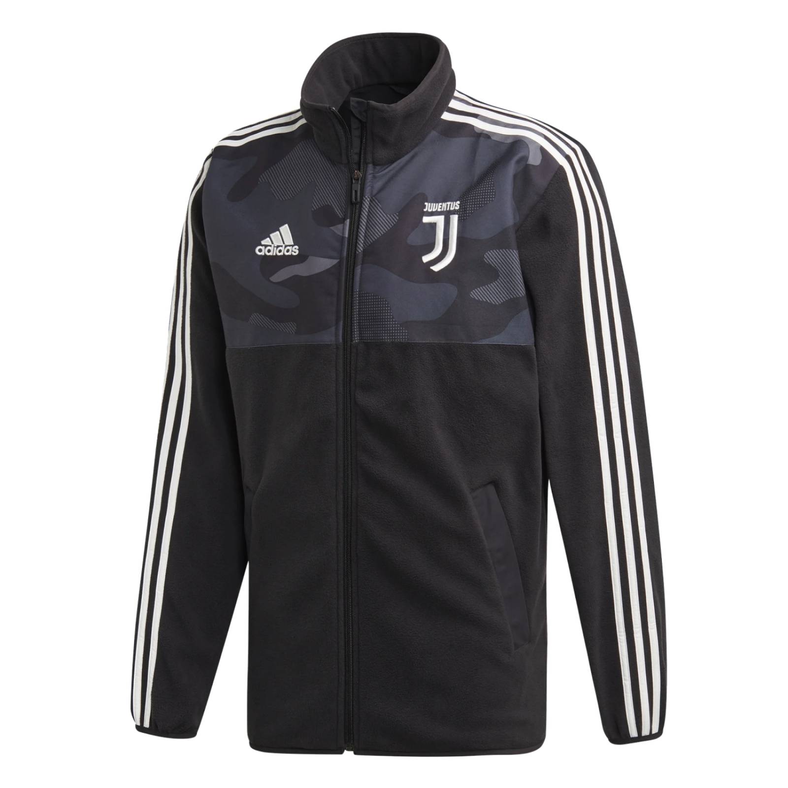 Chamarra Adidas Juventus Afelpada Negra Hombre 