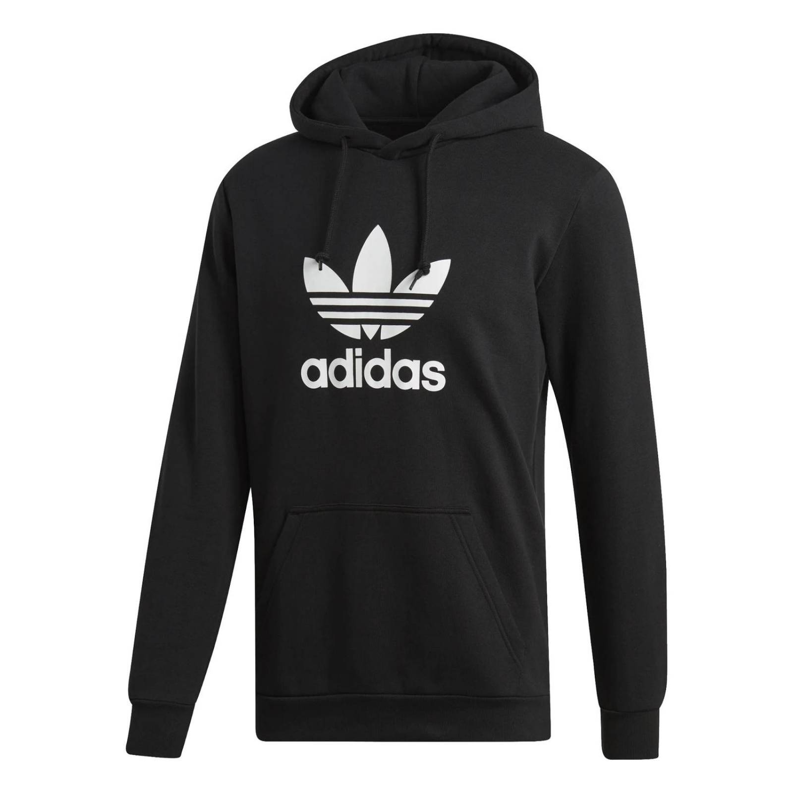 Sudadera Adidas Trifolio Negra Logo Hombre