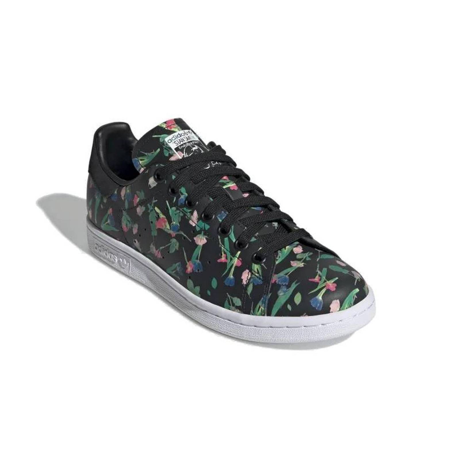 Tenis Adidas Stan Smith Ngero Mujer Flores 