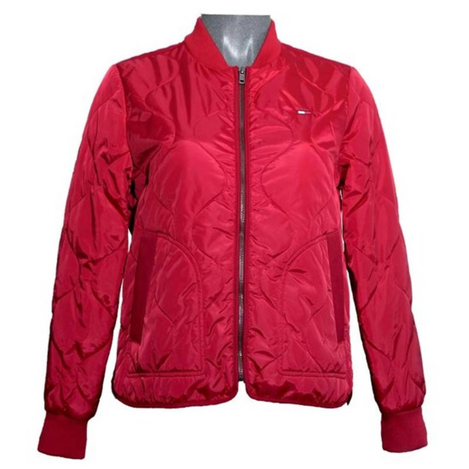 Chamarra Tommy Hilfiger Roja Mujer Casual 