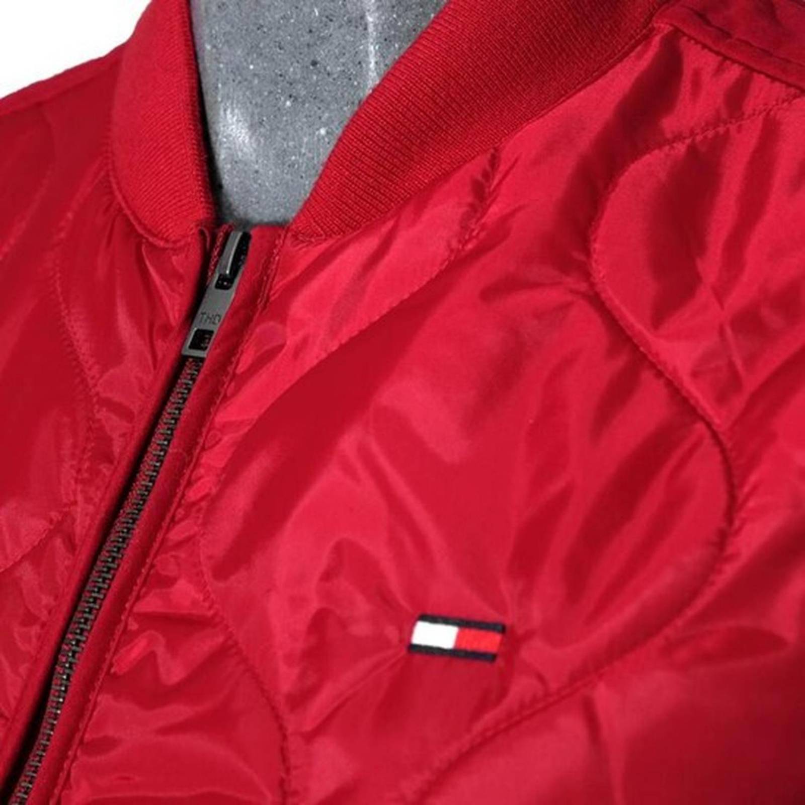 Chamarra Tommy Hilfiger Roja Mujer Casual 