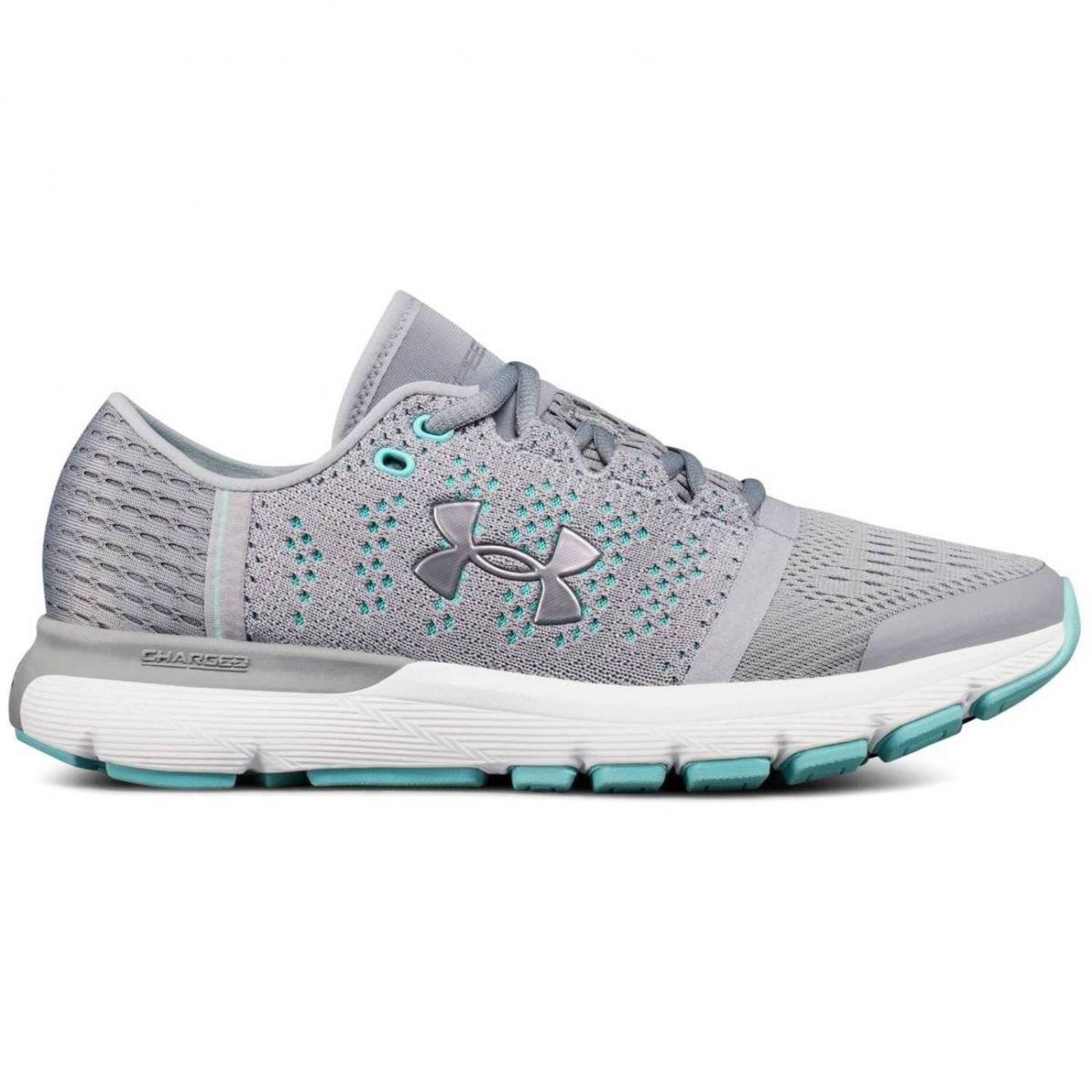 Tenis Under Armour Charged Bandit 6 Mujer Plata 