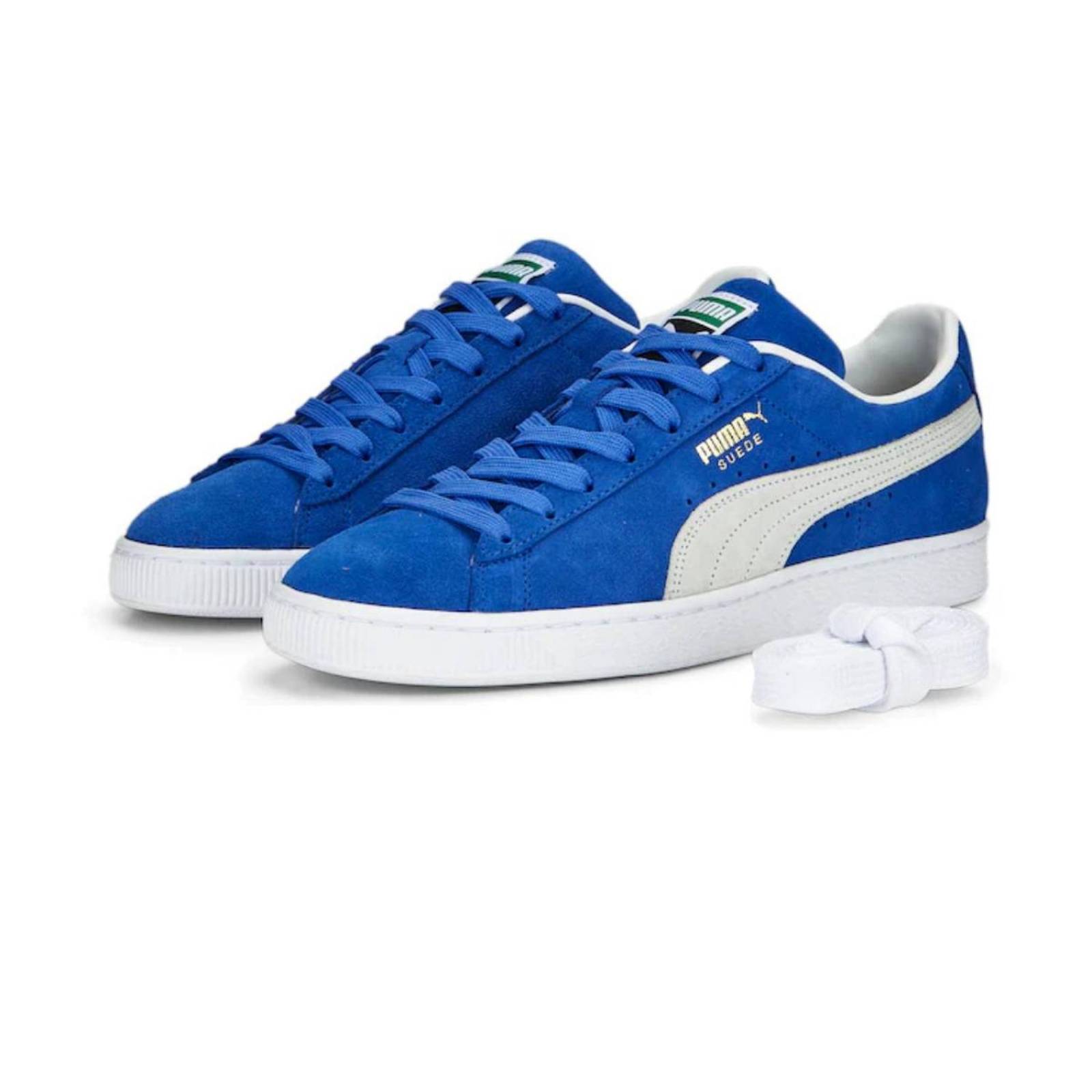 Tenis Puma Suede Classic XXI Hombre Azules Moda Casuales 