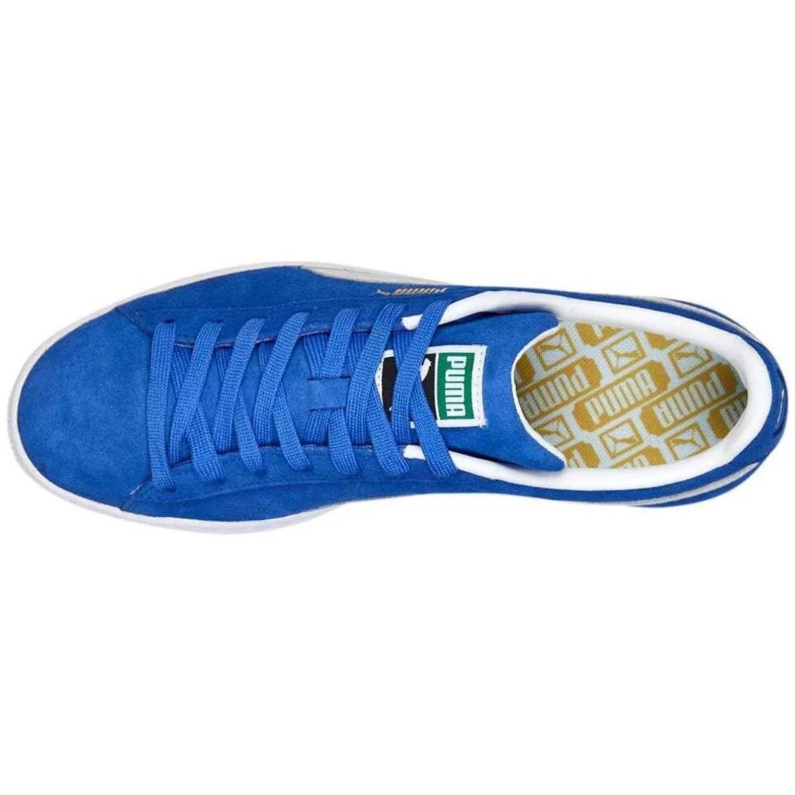 Tenis Puma Suede Classic XXI Hombre Azules Moda Casuales 
