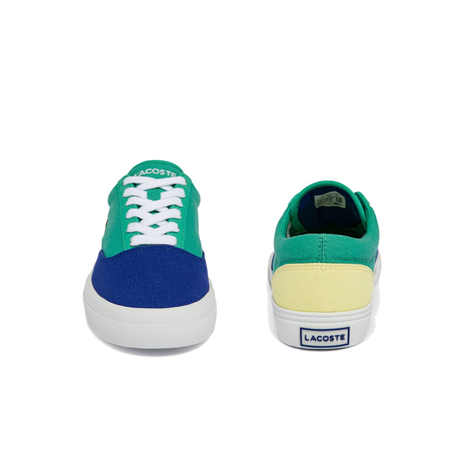 Tenis Lacoste Jump Server Canvas Mujer Azul Moda Comodos 