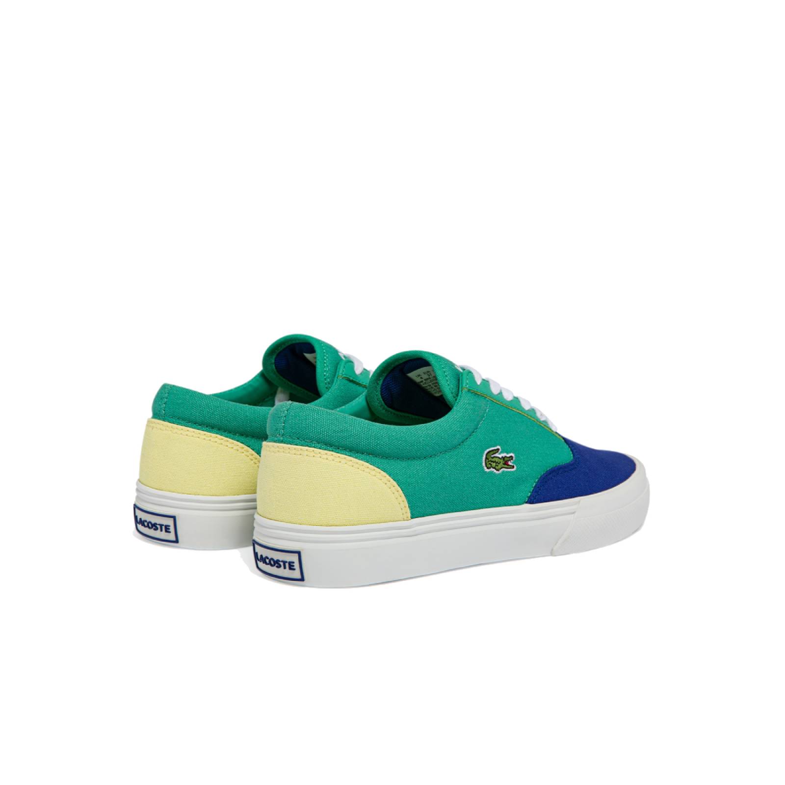Tenis Lacoste Jump Server Canvas Mujer Azul Moda Comodos 