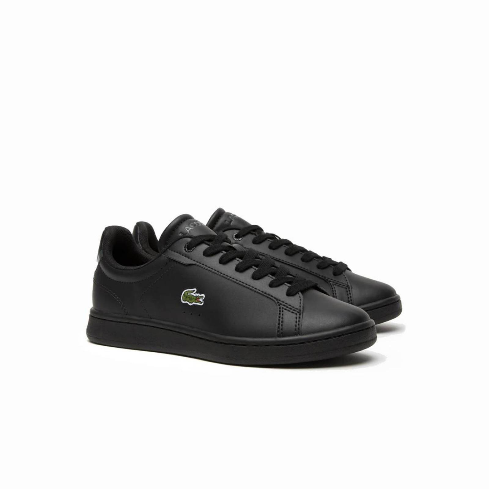 Tenis Lacoste Carnaby Evo Pro Negro Mujer Moda Comodos