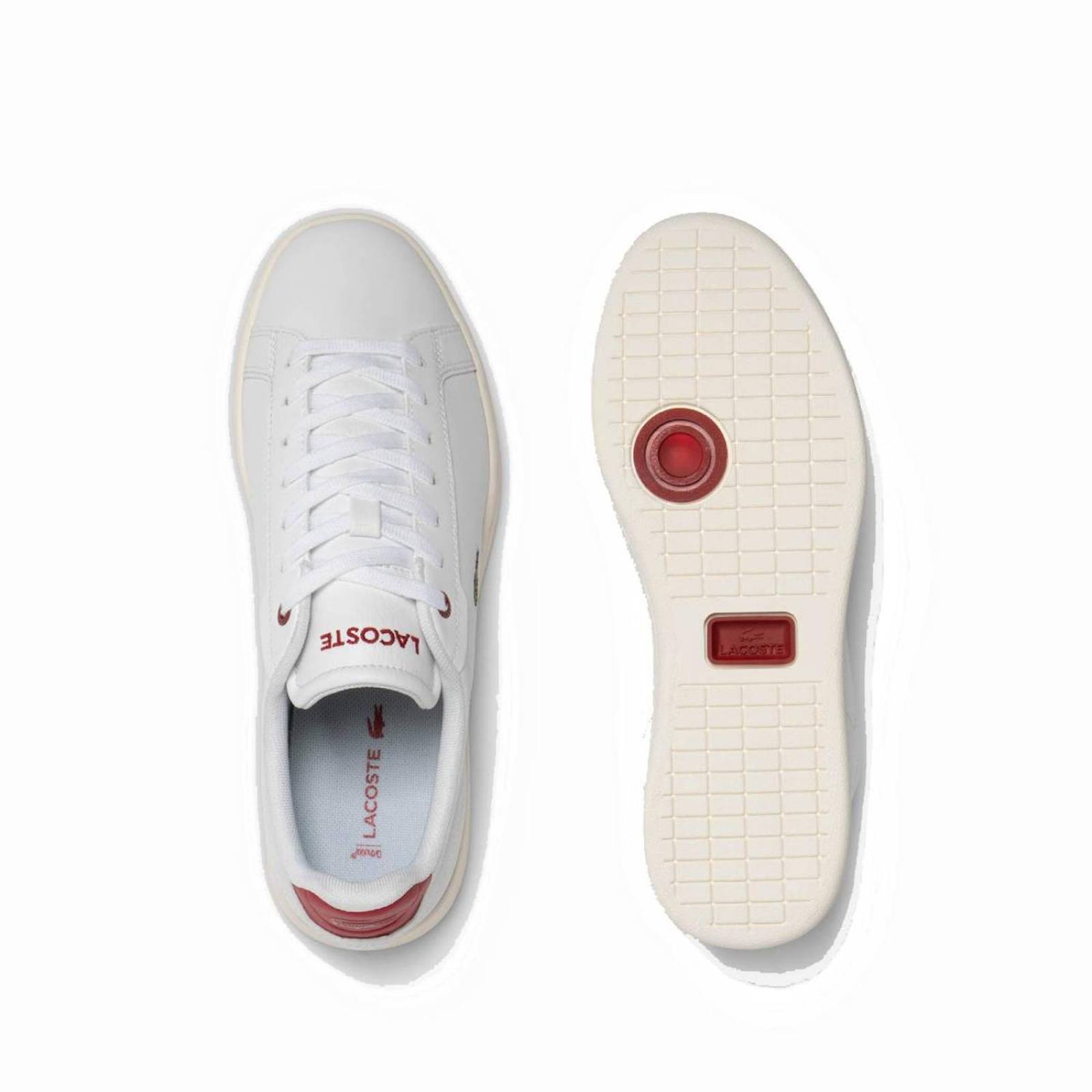 Tenis Lacoste Carnaby Evo Blnaco Mujer Moda Comodo 