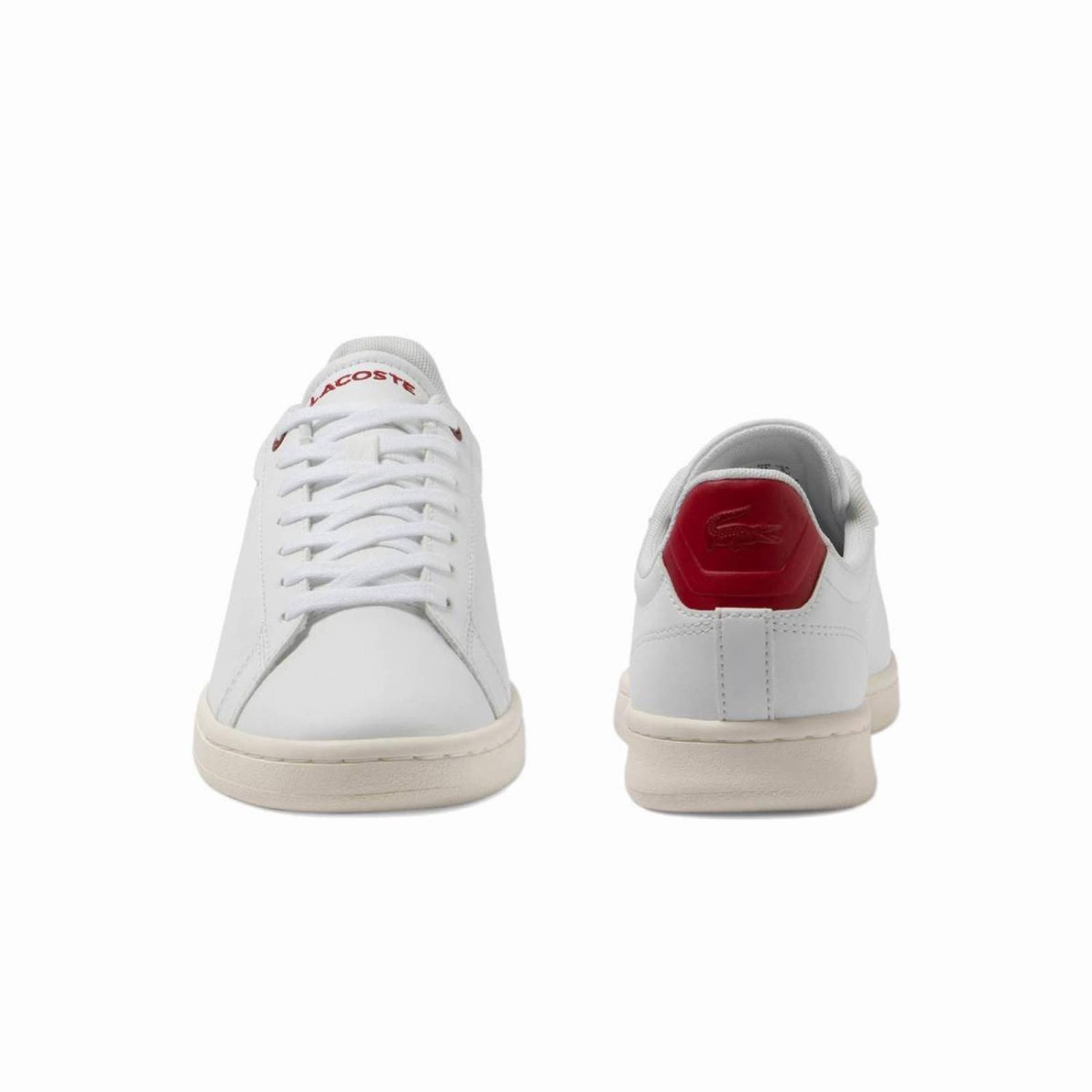 Tenis Lacoste Carnaby Evo Blnaco Mujer Moda Comodo 