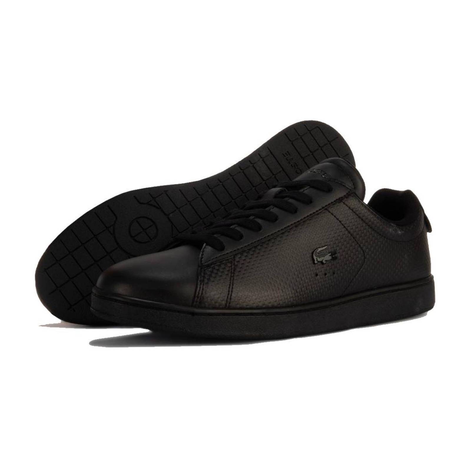 Tenis Lacoste Carnaby Evo Negro Hombre Moda Casuales 