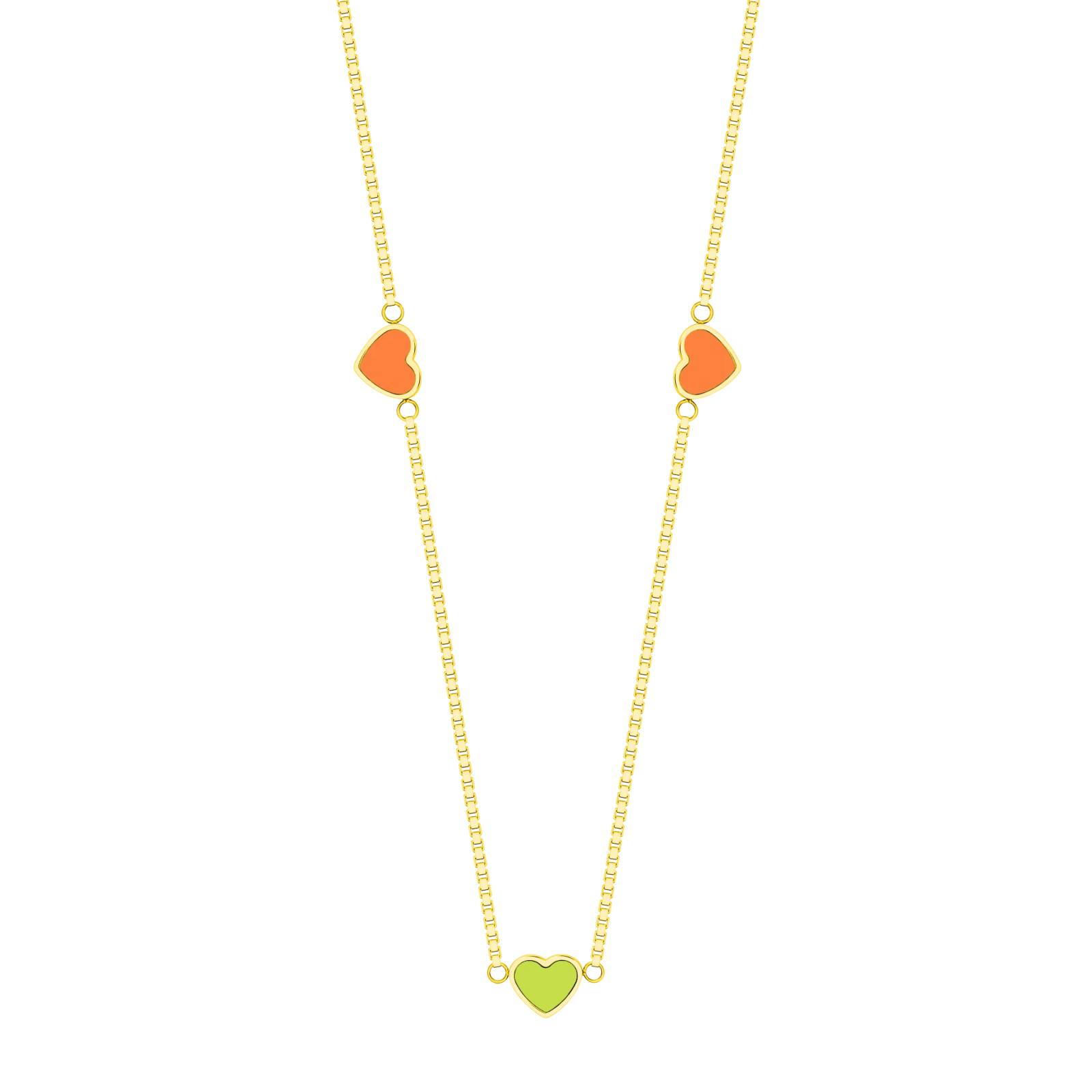 Collar JASON HYDE Amare Cadena Color Oro y Charms Multicolor Mod JHJN0202Y