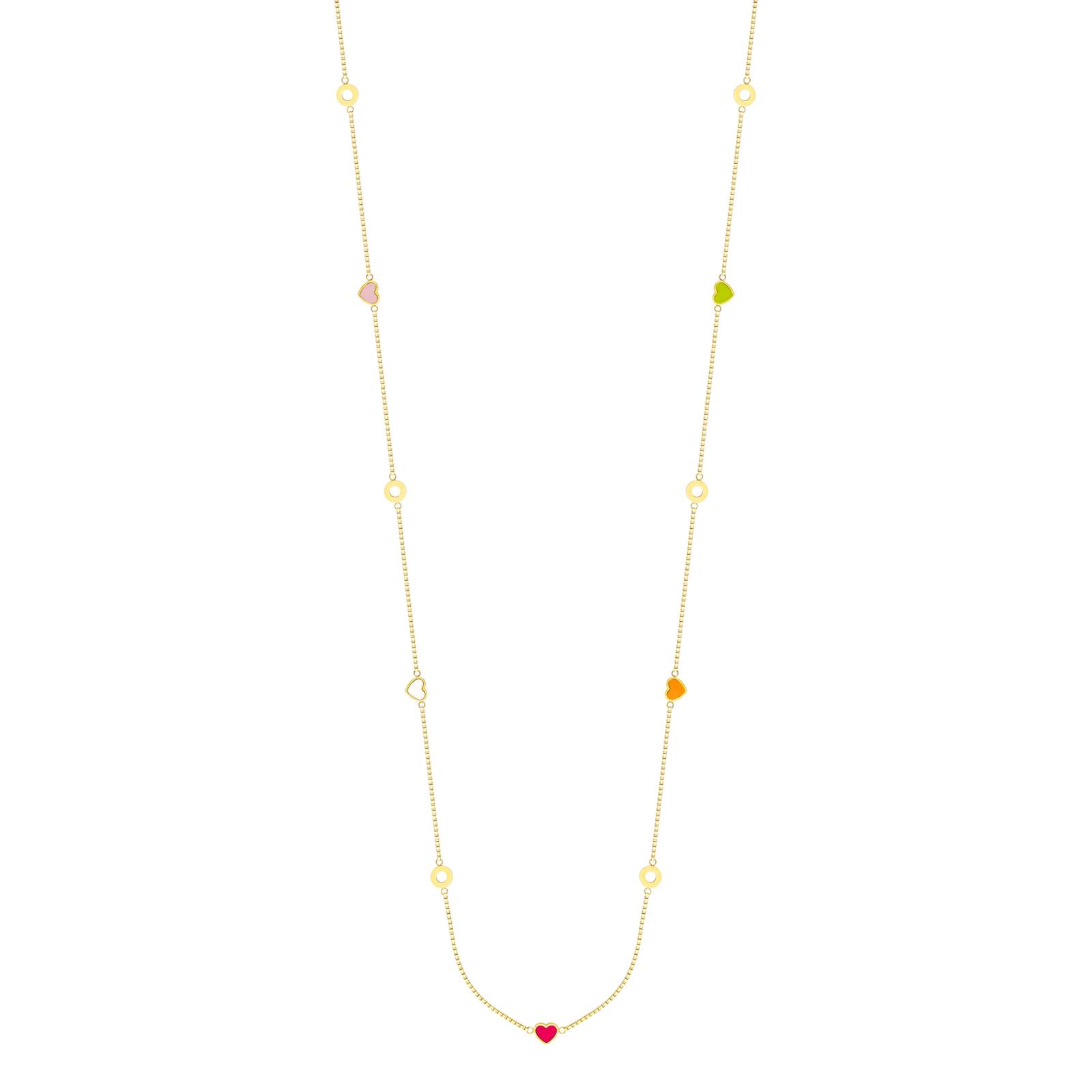 Collar JASON HYDE Amare XL Color Oro y Charms Multicolor Mod JHJS0049Y