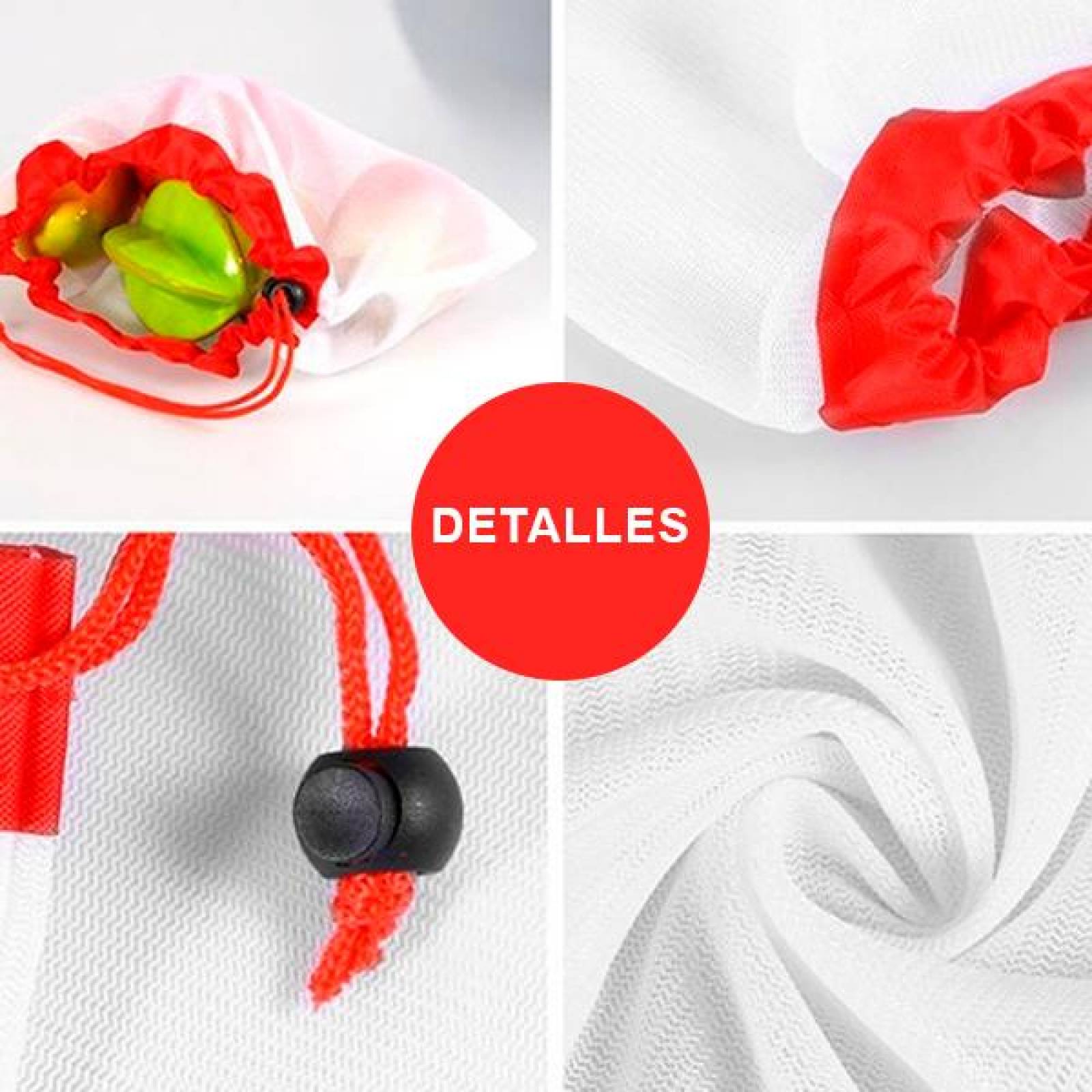 Bolsas Ecologicas, Reutilizables, Lavables, Calidad, para Frutas y Verduras, Supermercado, 12 