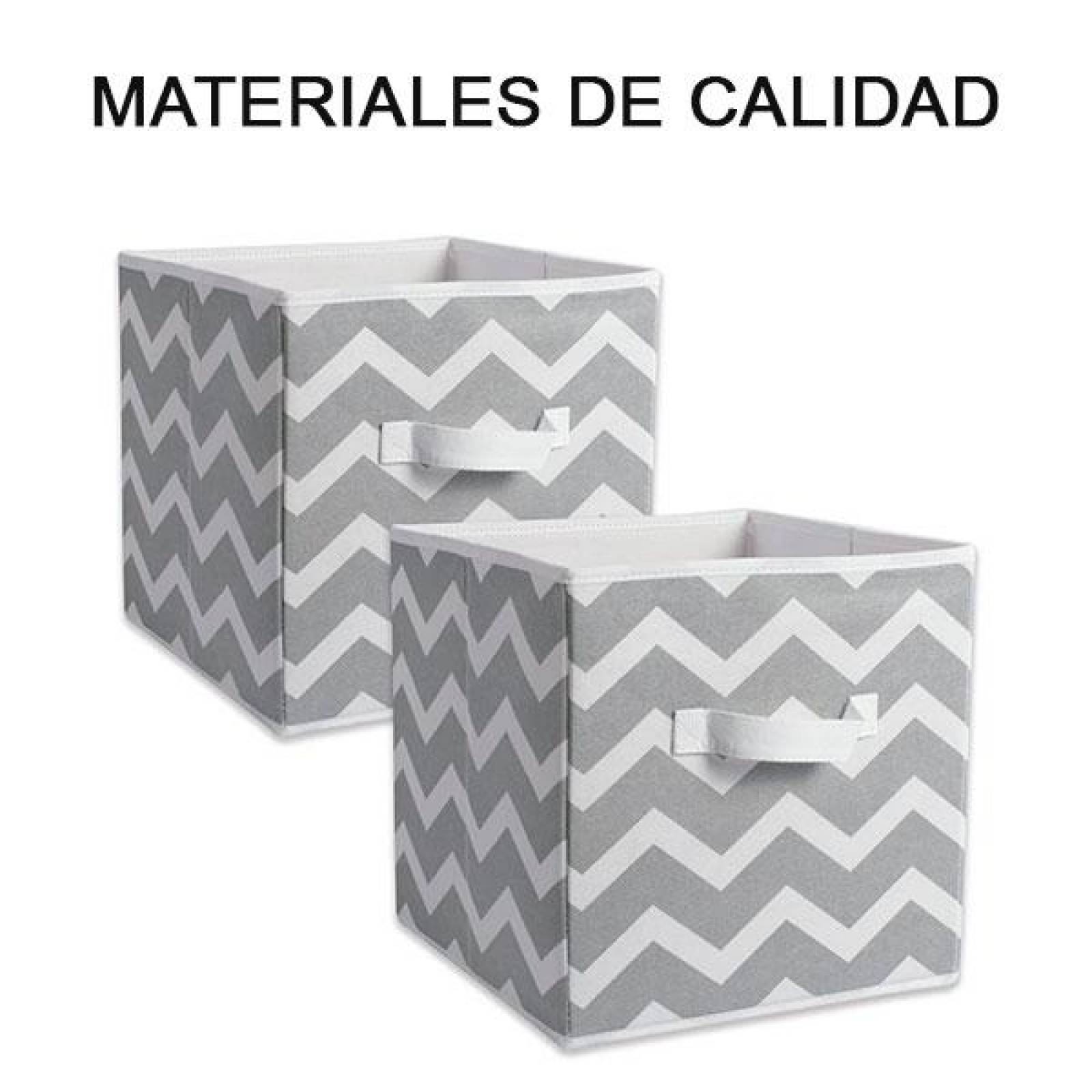 Organizador Plegable de Tela, Contenedor, Multiusos, 2 piezas