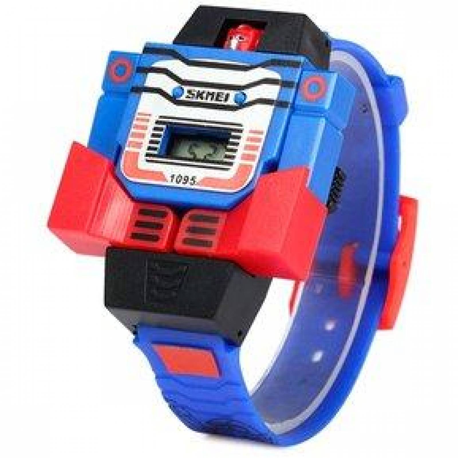 Reloj Digital Skmei para niño Robot Desprendible Correa de Caucho 