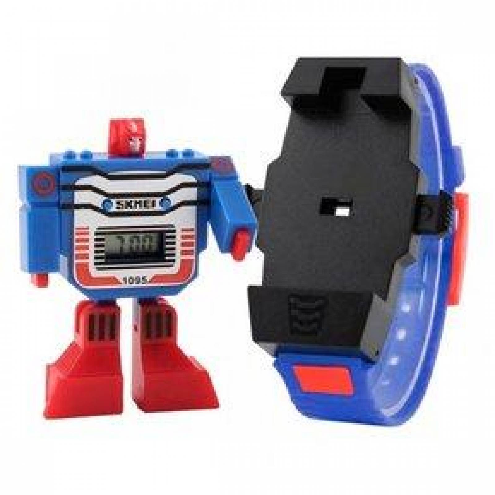 Reloj Digital Skmei para niño Robot Desprendible Correa de Caucho 
