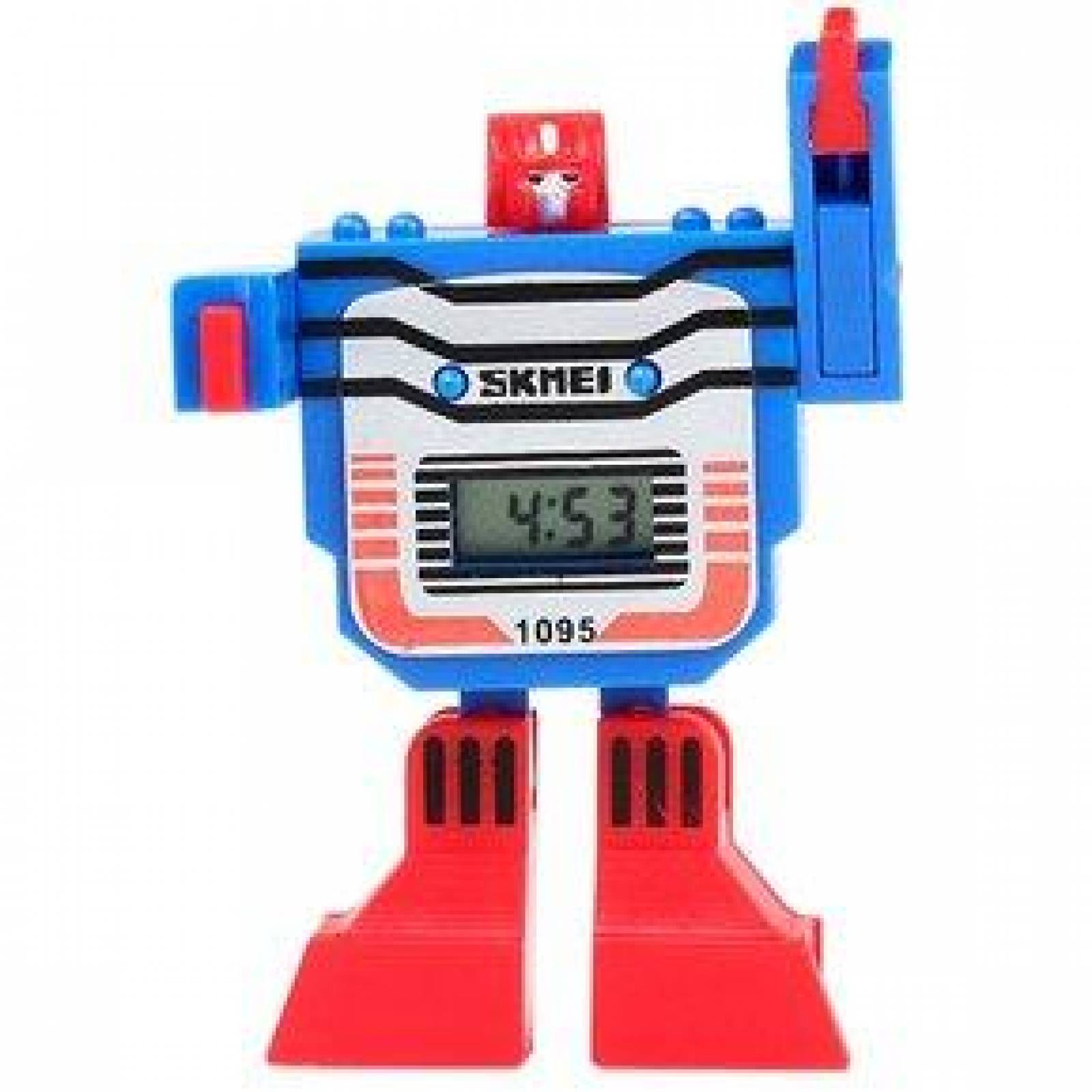 Reloj Digital Skmei para niño Robot Desprendible Correa de Caucho 