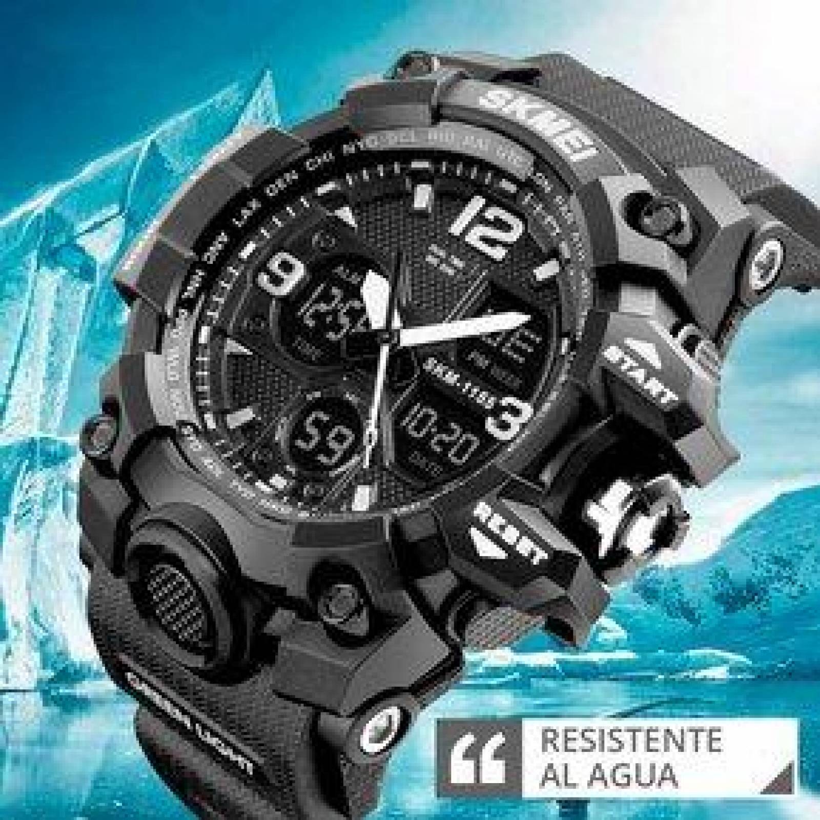 Reloj SKMEI Hombre Análogo Digital Cronómetro Alarma Resiste al Agua 