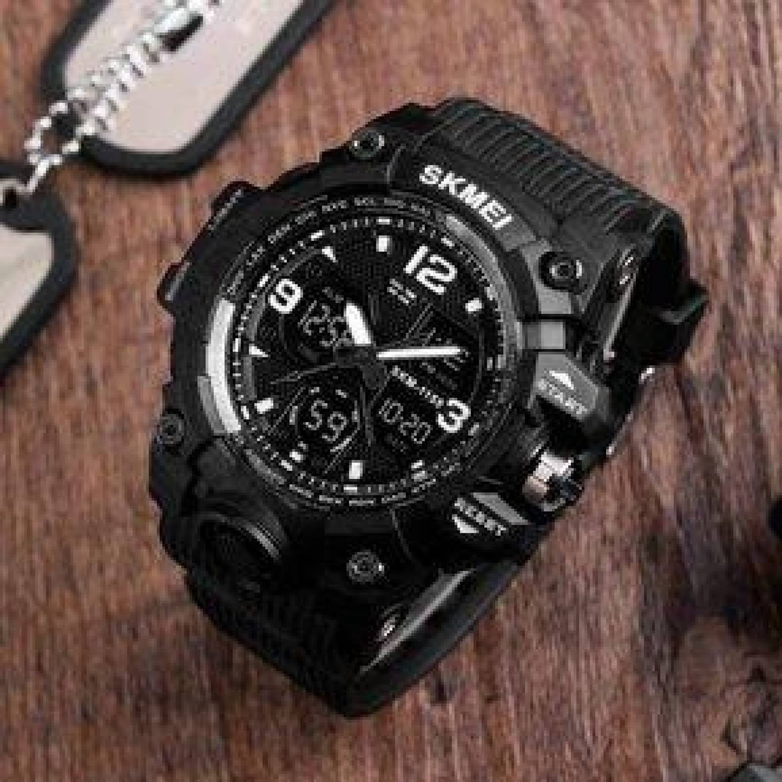 Reloj SKMEI Hombre Análogo Digital Cronómetro Alarma Resiste al Agua 