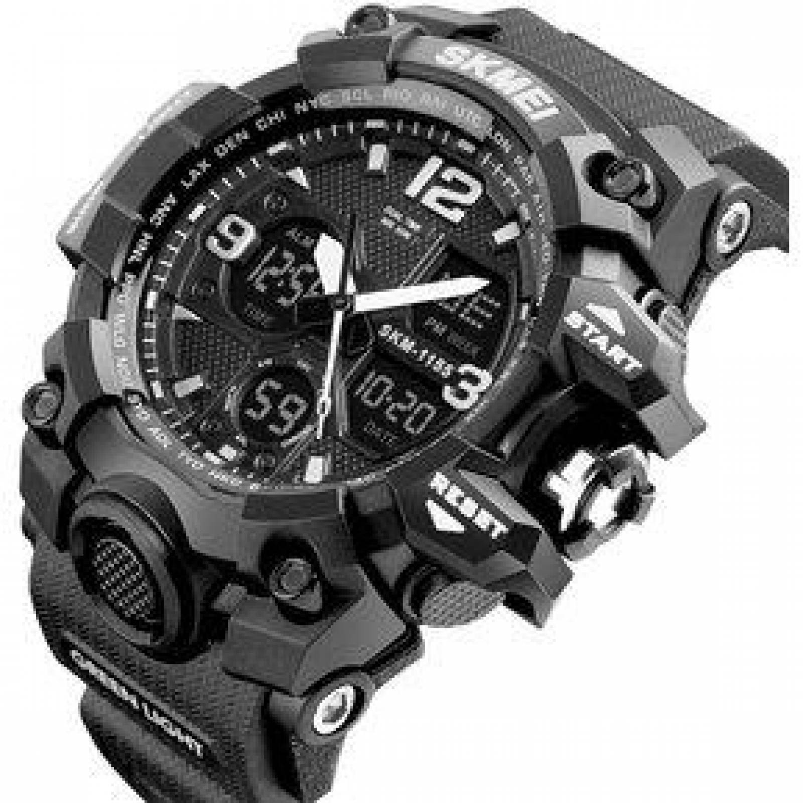 Reloj SKMEI Hombre Análogo Digital Cronómetro Alarma Resiste al Agua 