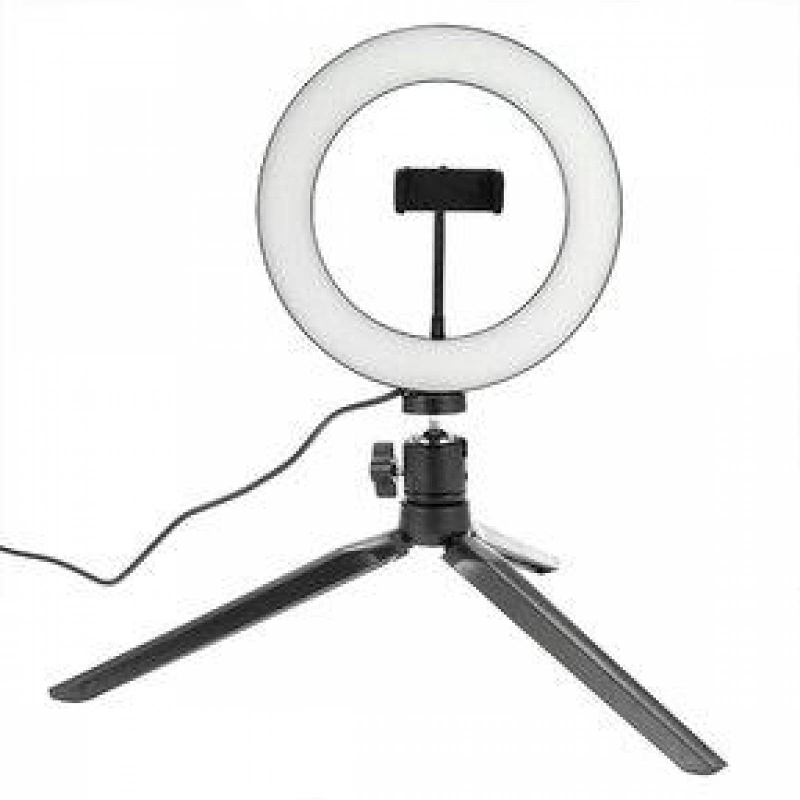 Tripie Lampara Aro de Luz Led para Video y Foto Ajustable