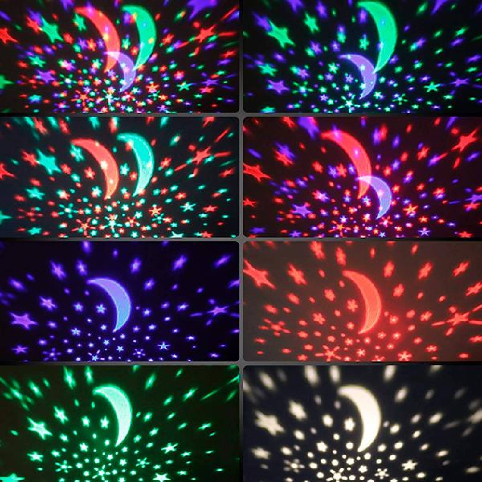 Lámpara Proyector De Estrellas Para Niños Luces Led, recamara Azul