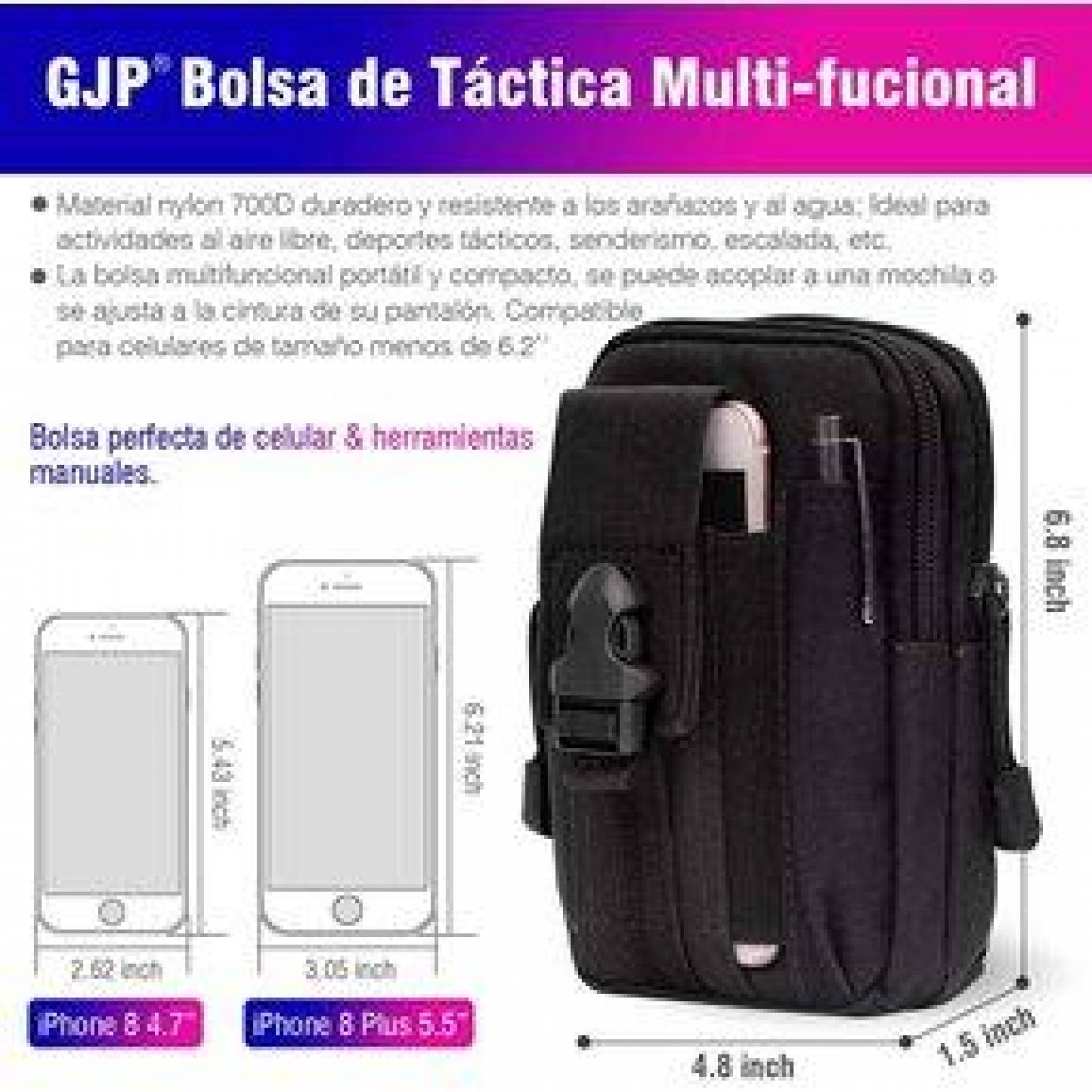 Cangurera Táctica para Hombre Compartimentos para Artículos Personales 