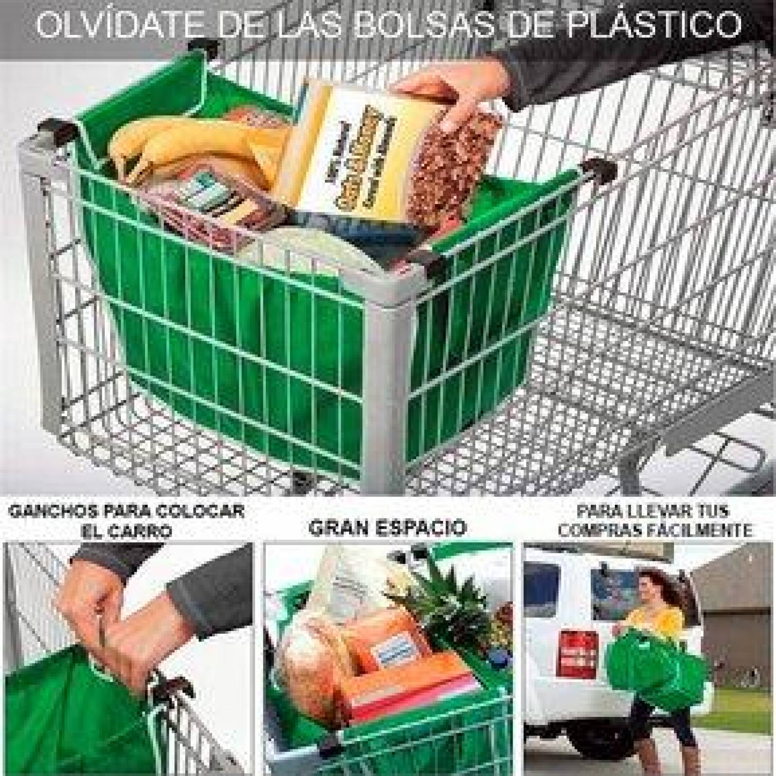 Bolsas Ecológicas para Carrito de Super Prácticas Reutilizables 