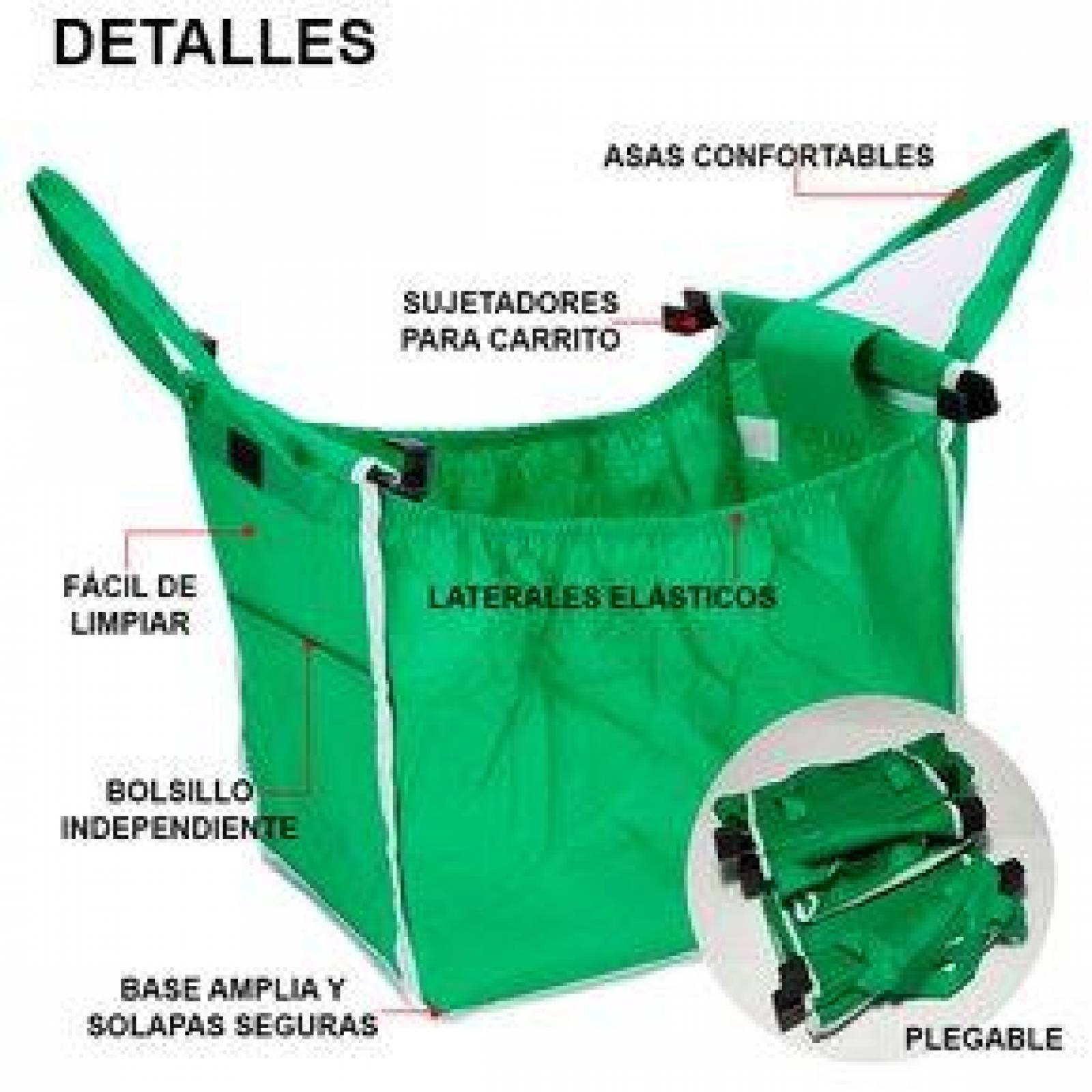 plástico bolsa carrito super