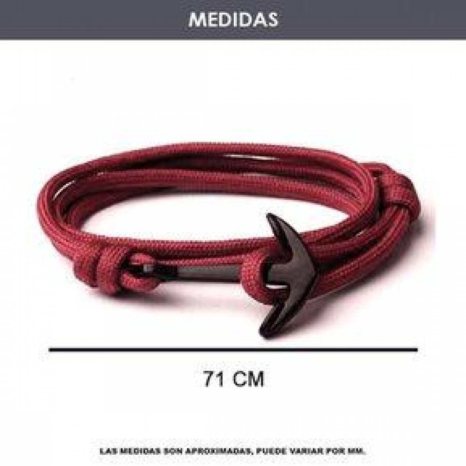 Pulsera Clásica Hombre Nautica Ancla Ajustable