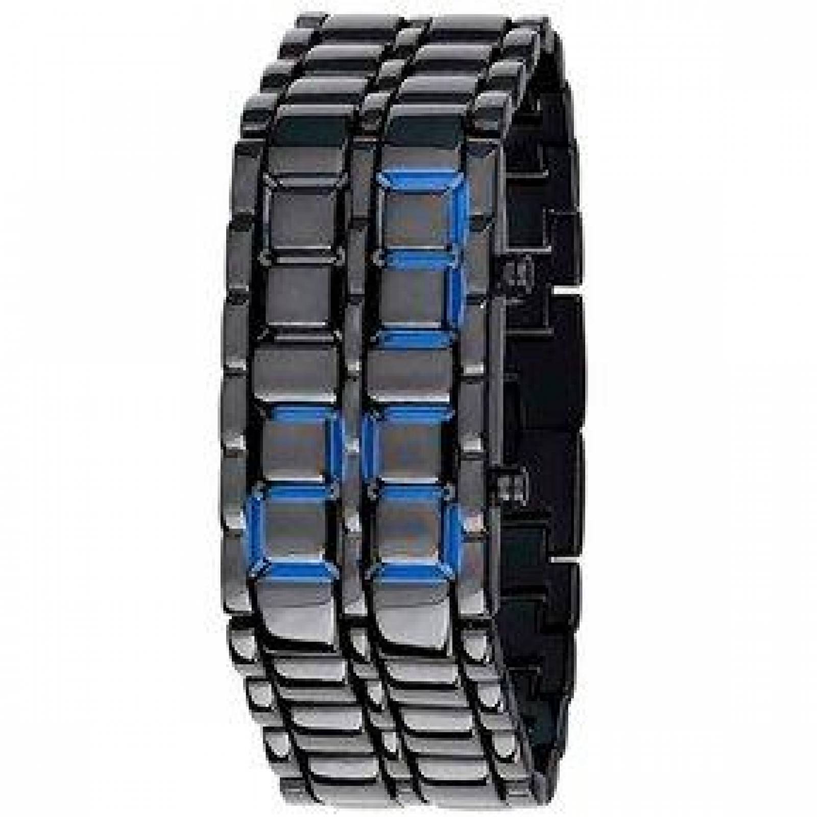 Reloj para Hombre Binario con Luz Led Estilo Samurai Casual Retro 