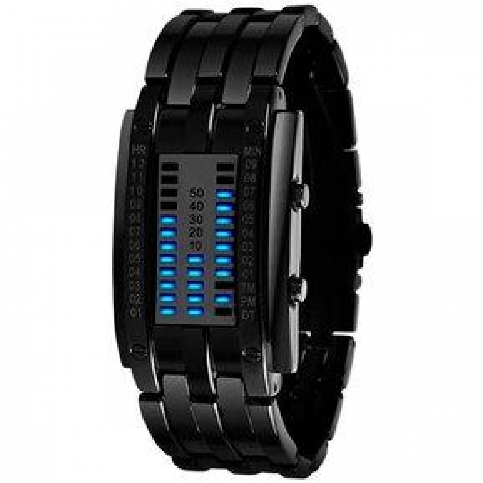 Reloj Digital para Mujer Binario Extensible de Acero Inoxidable 