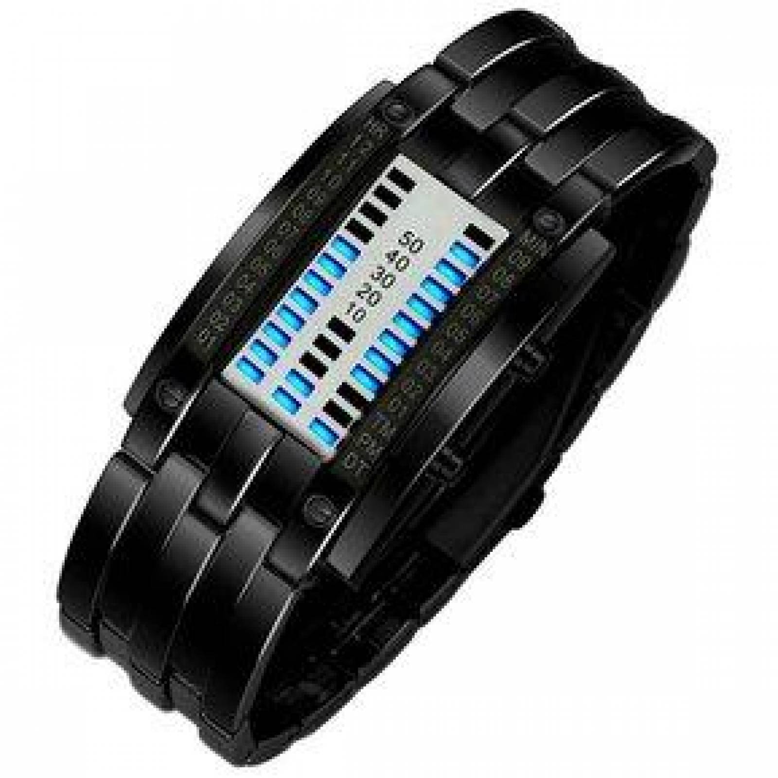 Reloj Digital para Mujer Binario Extensible de Acero Inoxidable 